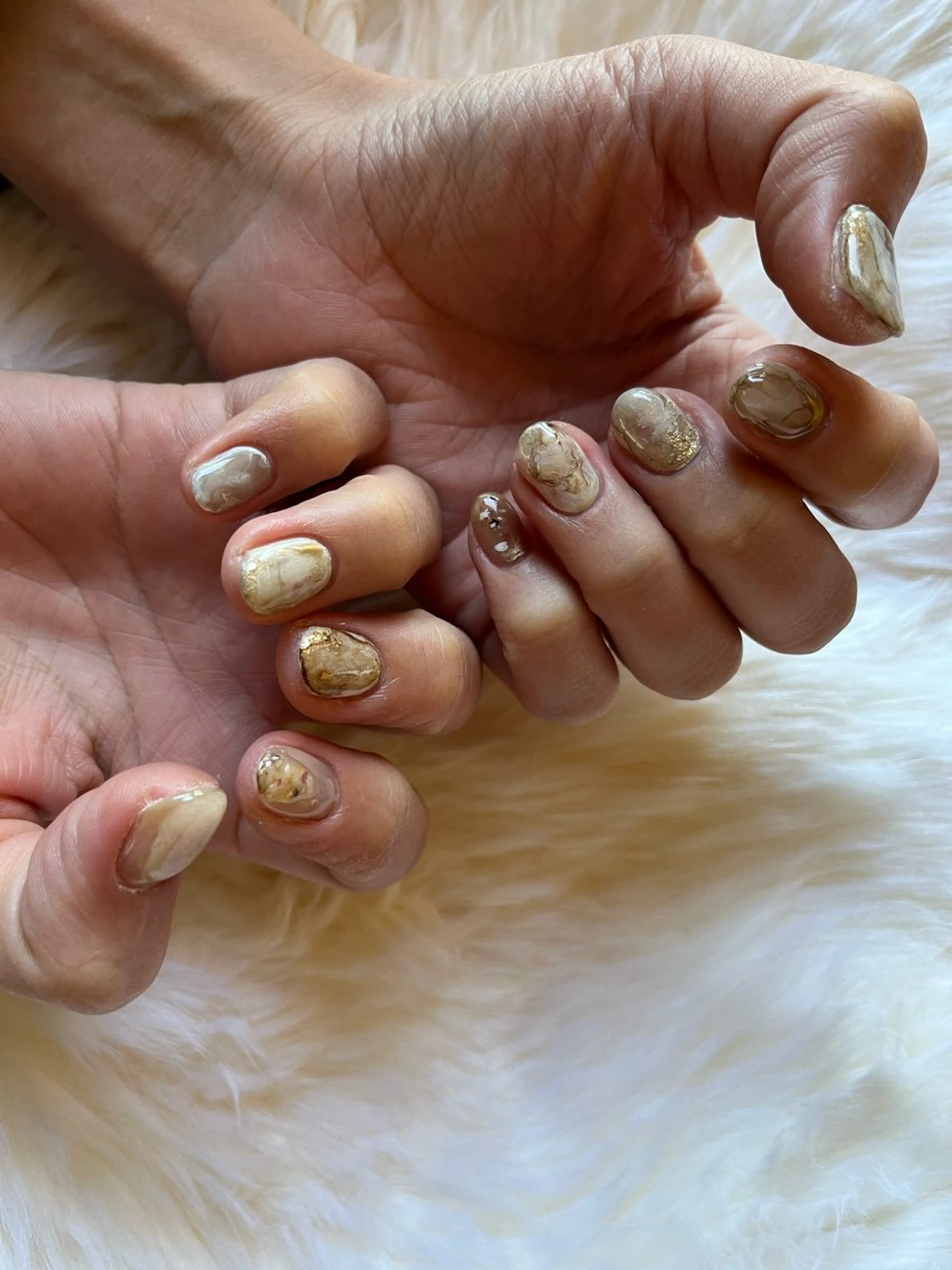 ネイル アートネイル ニュアンスネイル MUKUTOU nail 　YUKIのネイルデザイン