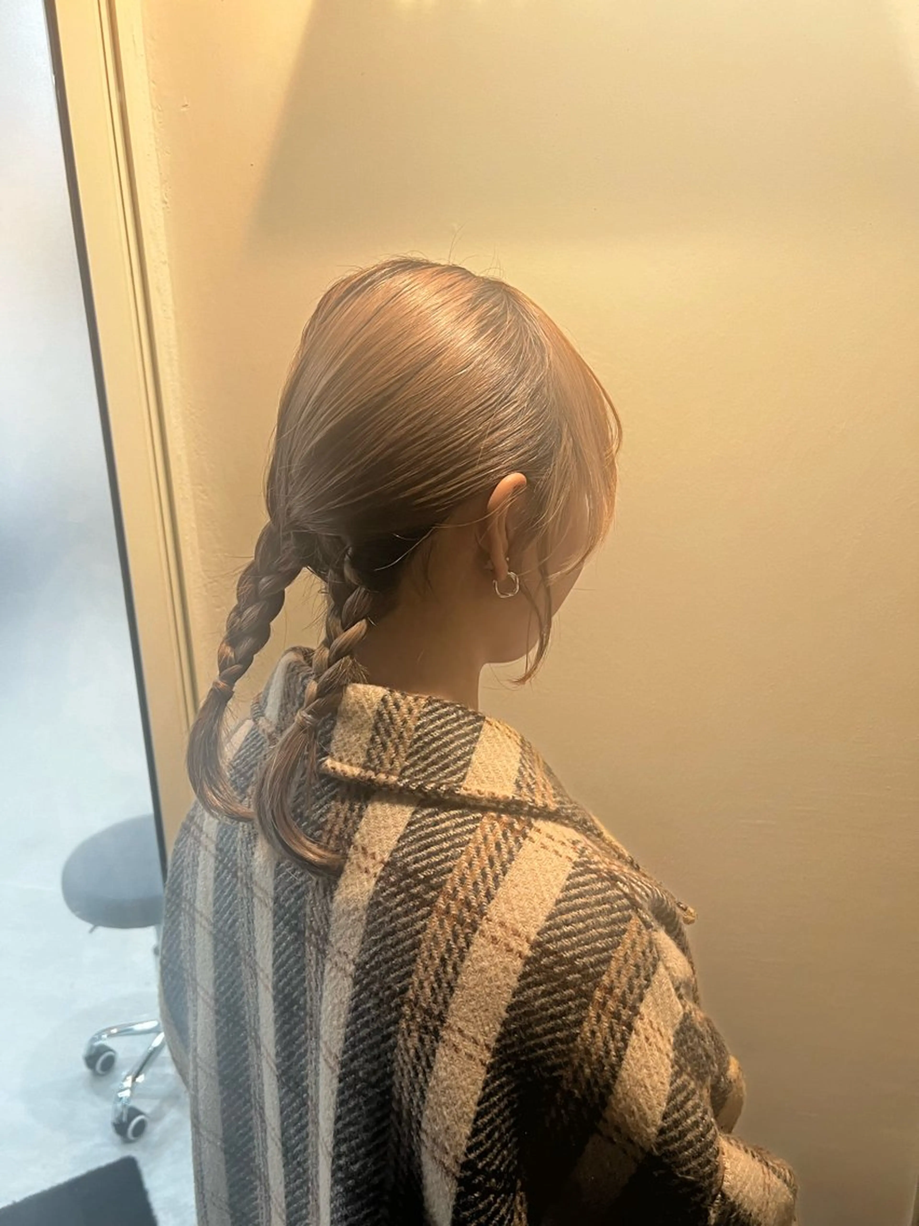 セミロング ヘアアレンジ 📀暖色ボブ/ ハイトーン🍅まあやのヘアスタイル