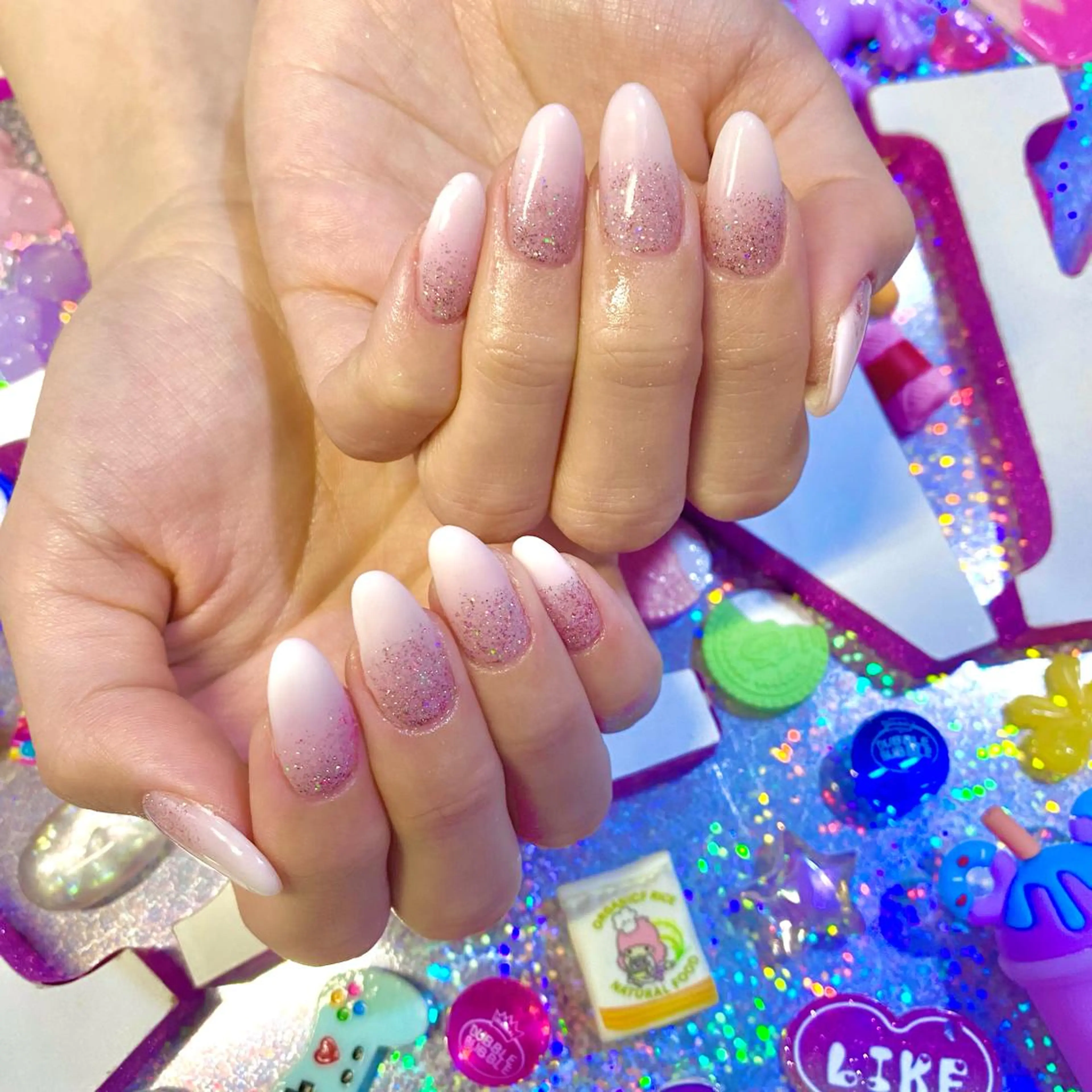 ネイル アートネイル クリアネイル ジェルネイル ニュアンスネイル オフィスネイル 8appy YUKITIN.Bのネイルデザイン