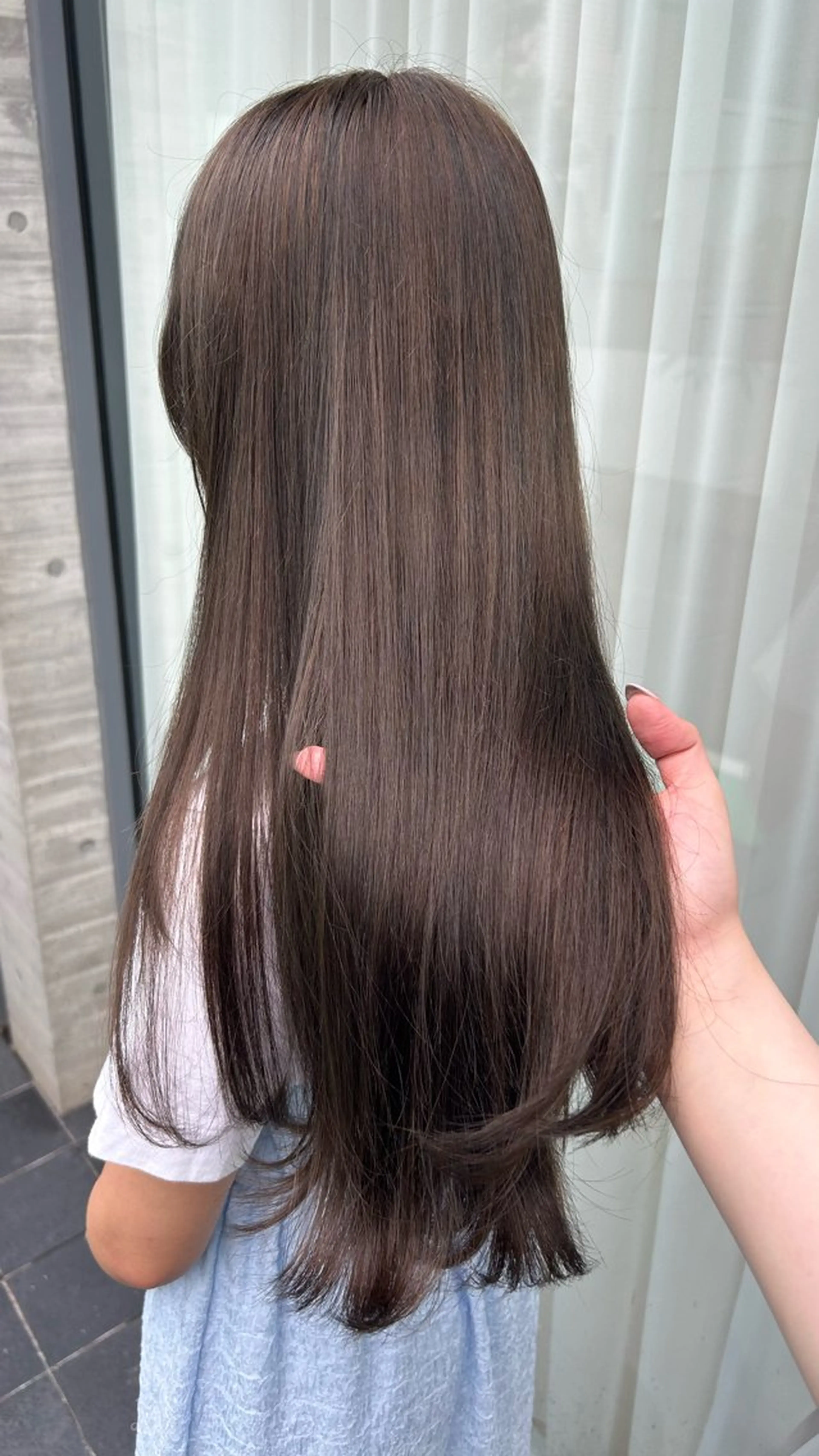 ロング 縮毛矯正 ヘアカラー トリートメント Lomalia Yuukaのヘアスタイル