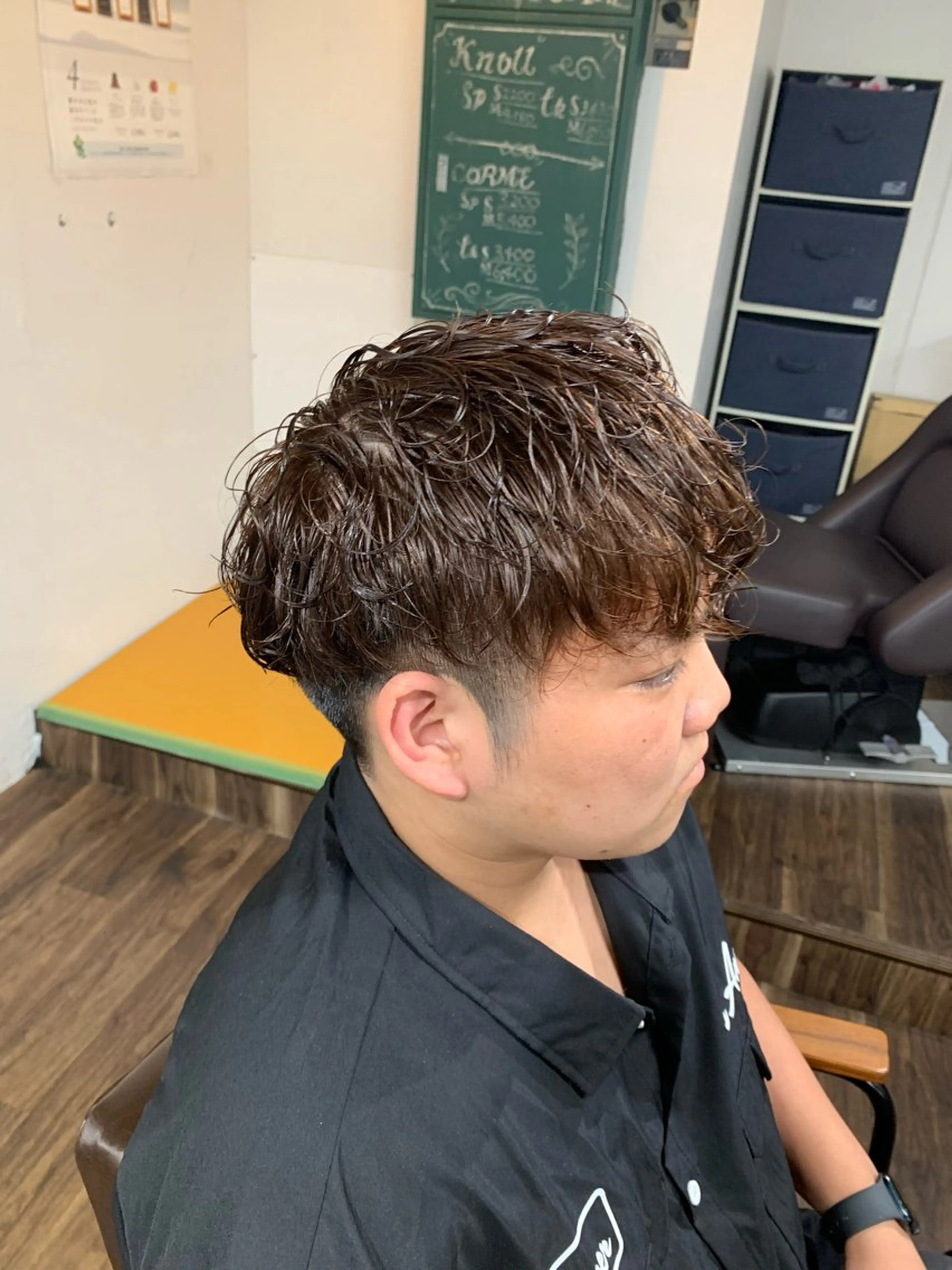 メンズ パーマ 深野 ちさとのヘアスタイル