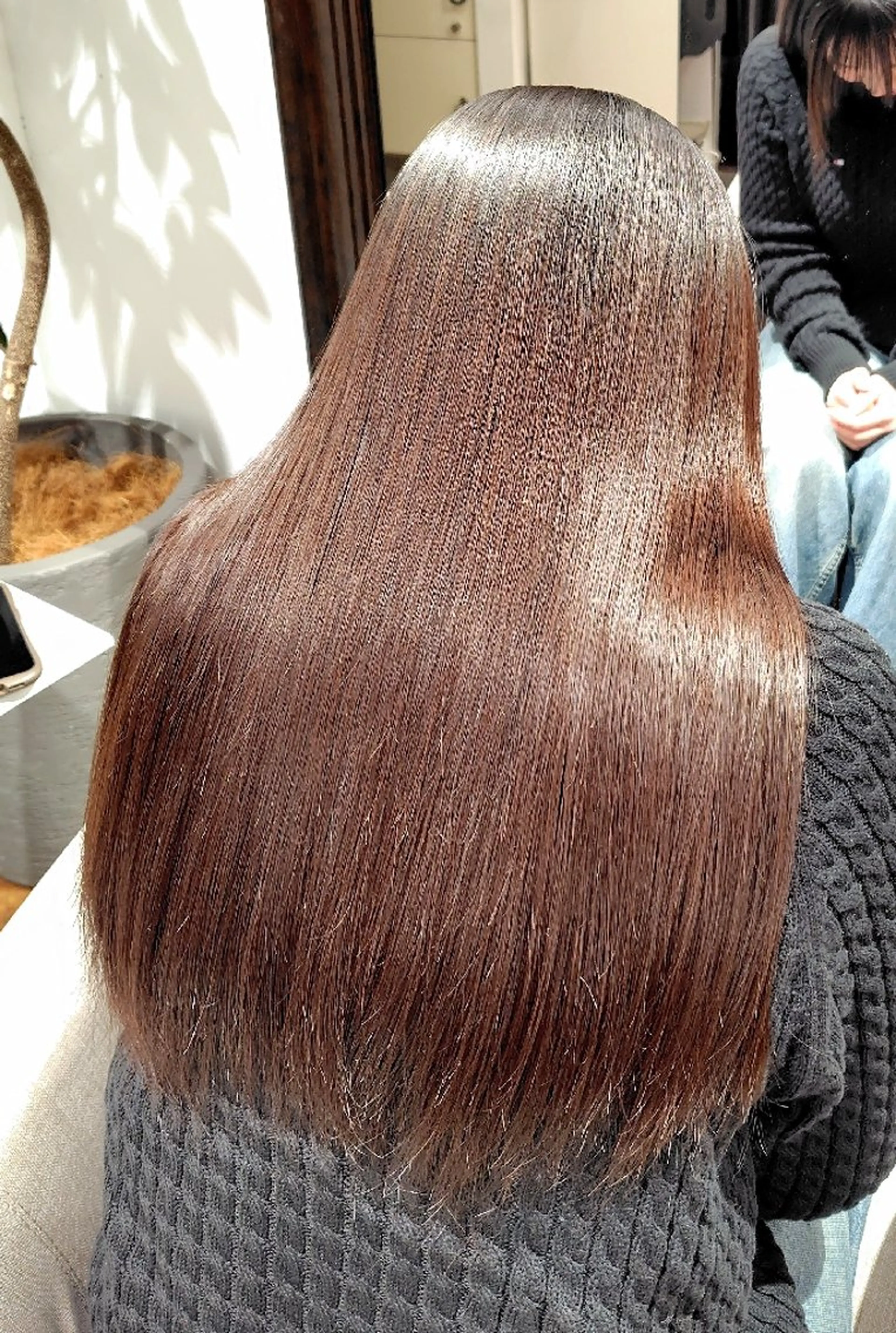 ロング パーマ 縮毛矯正 Elsa the beauty所属・小河 恵子のヘアスタイル