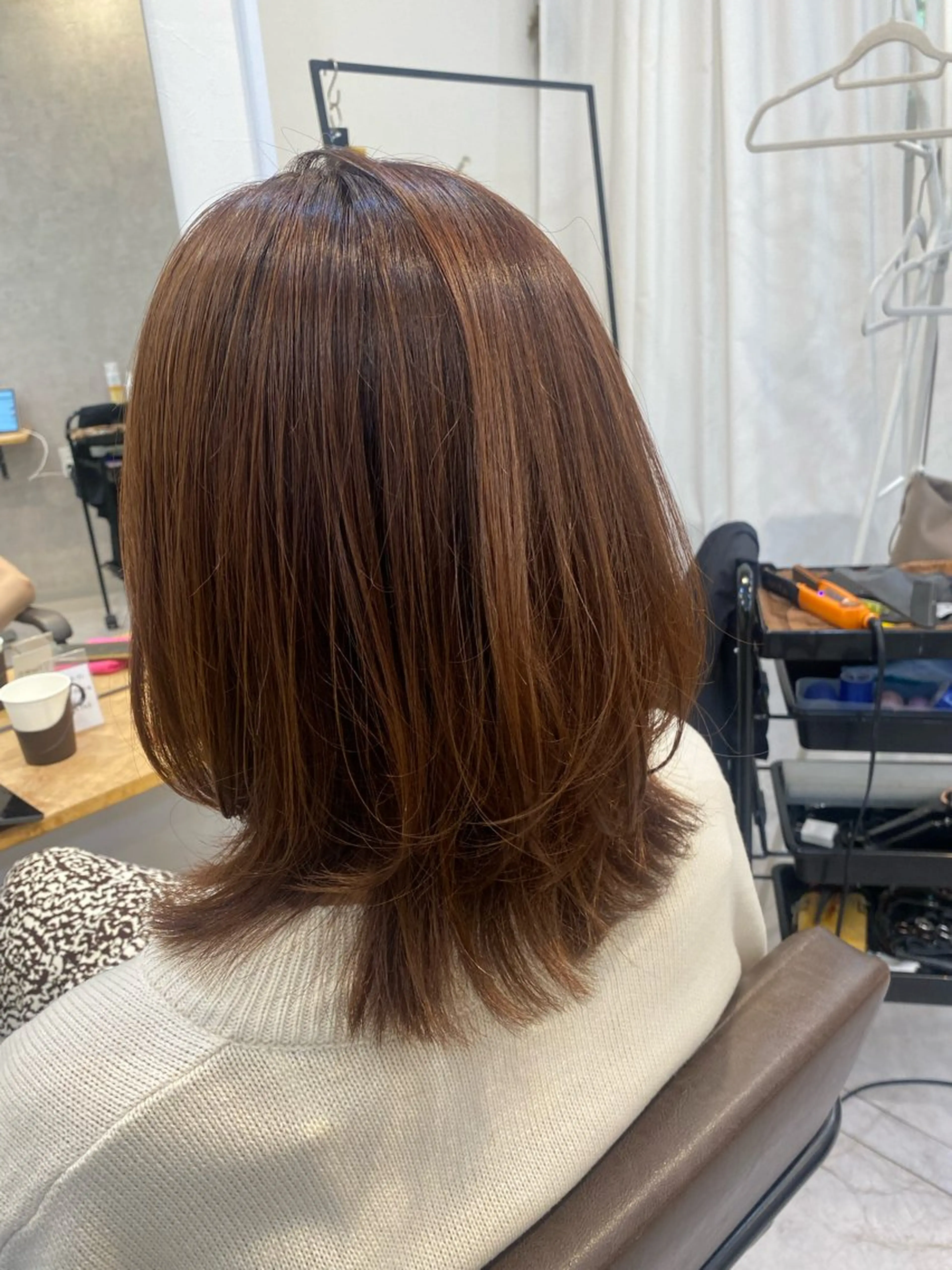 ミディアム カラー カット ヘアカラー トリートメント Dxxxx III所属・オシャレ女性目線の 大人メンズ❁⃘*.ﾟのヘアスタイル