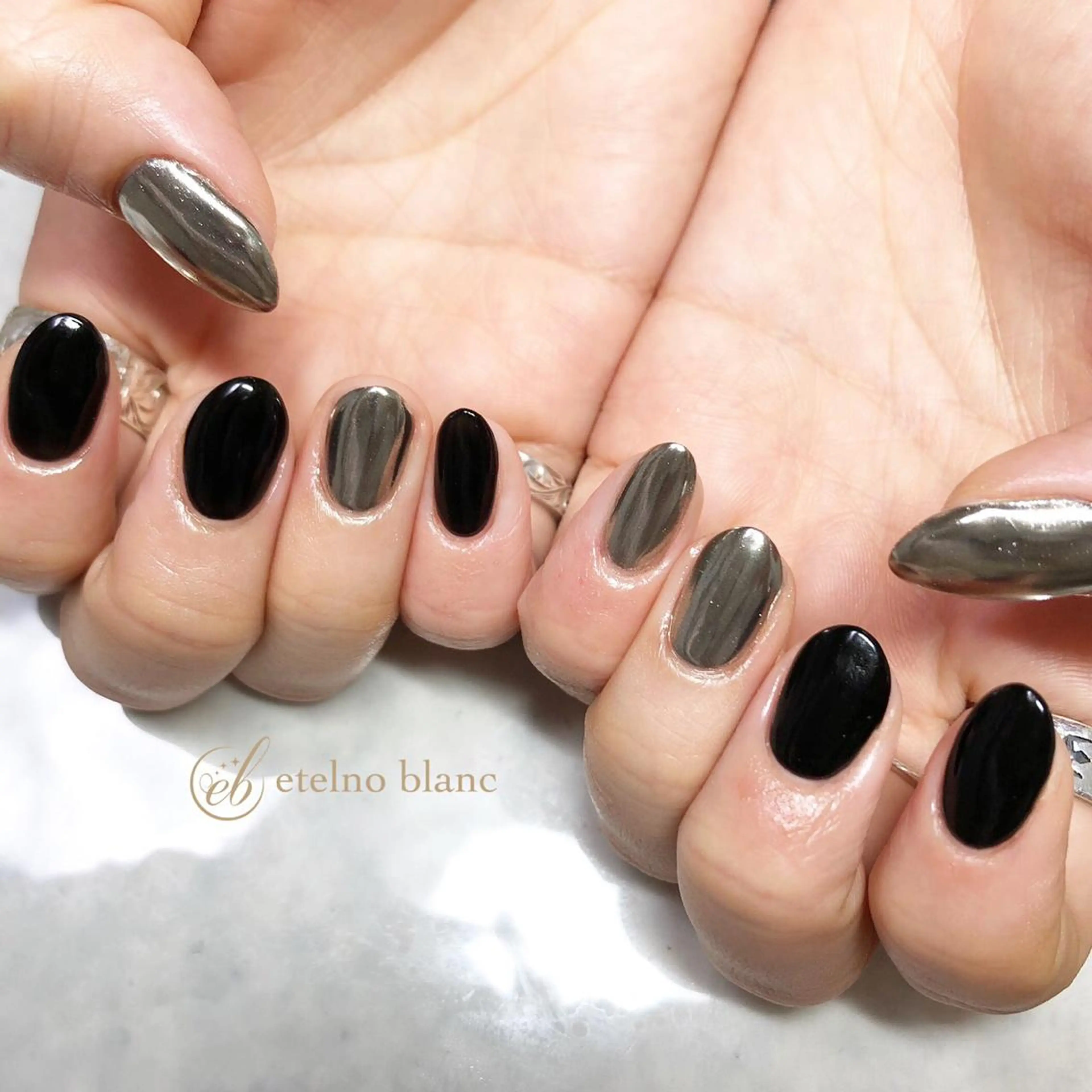 ネイル etelno blanc中目黒のネイルデザイン