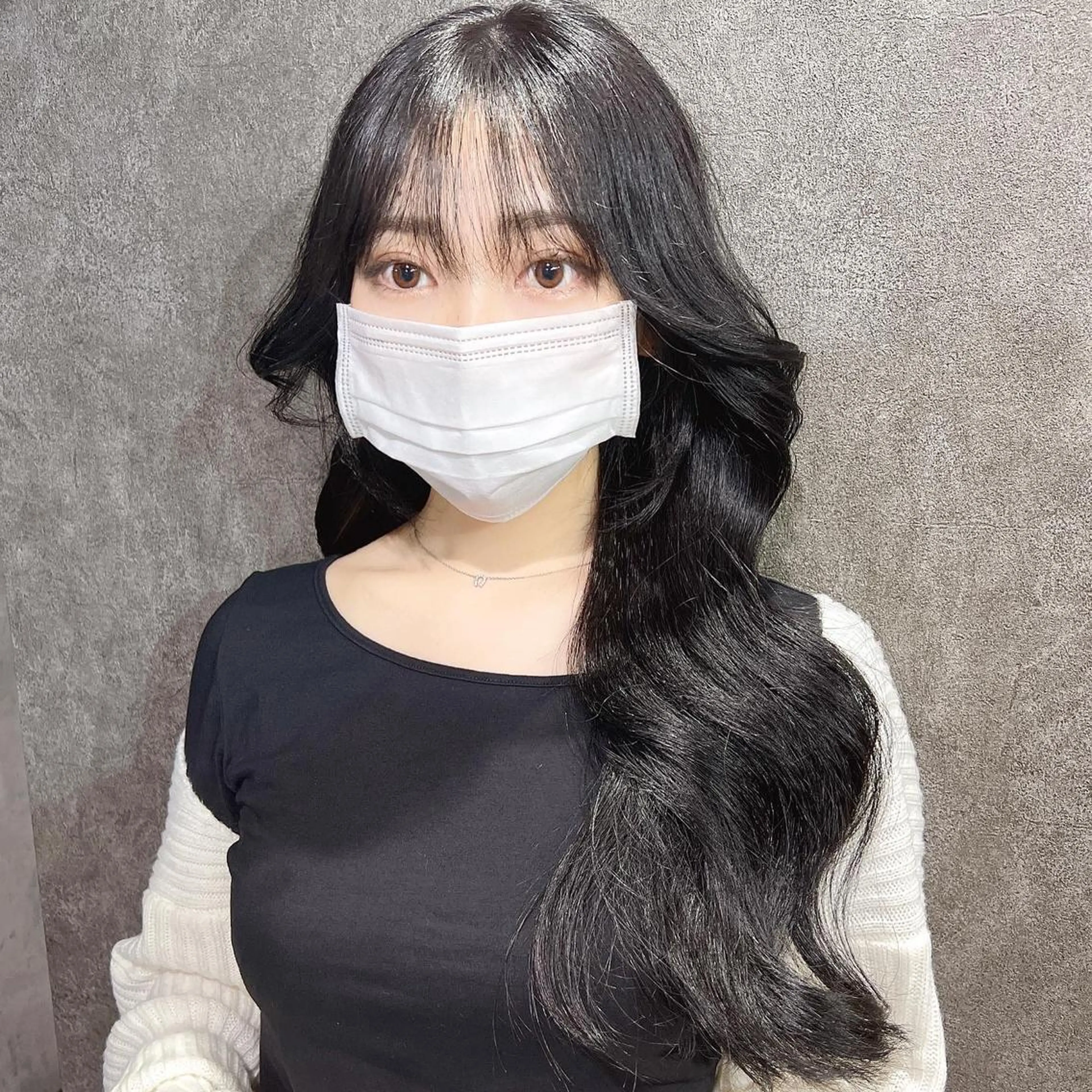 ロング カラー 【韓国くびれ】ヘア 💕田中将吾のヘアスタイル