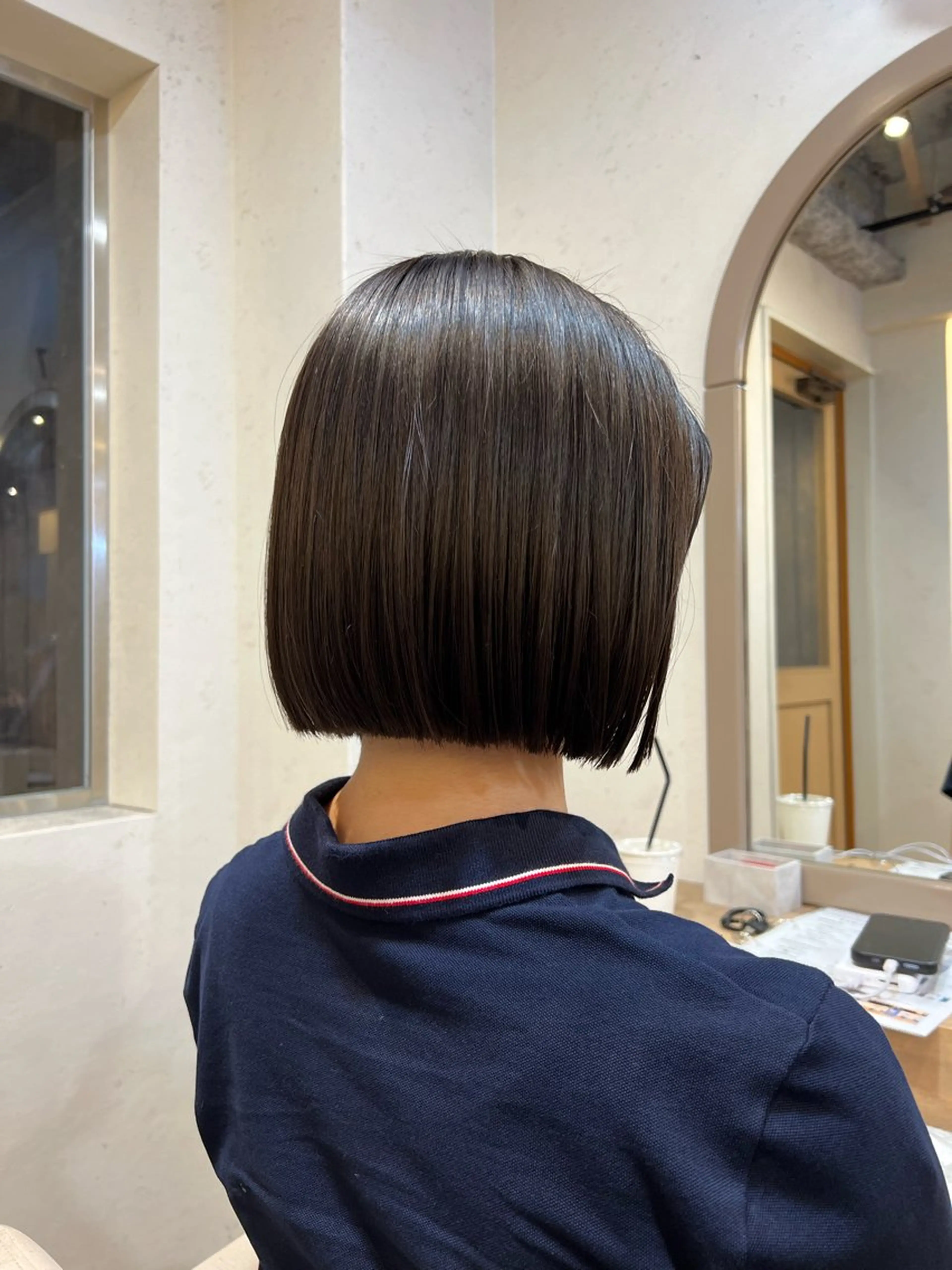 ショート カラー ボブ 神戸ボブ✂️ ioe三宮/田 伸佳のヘアスタイル