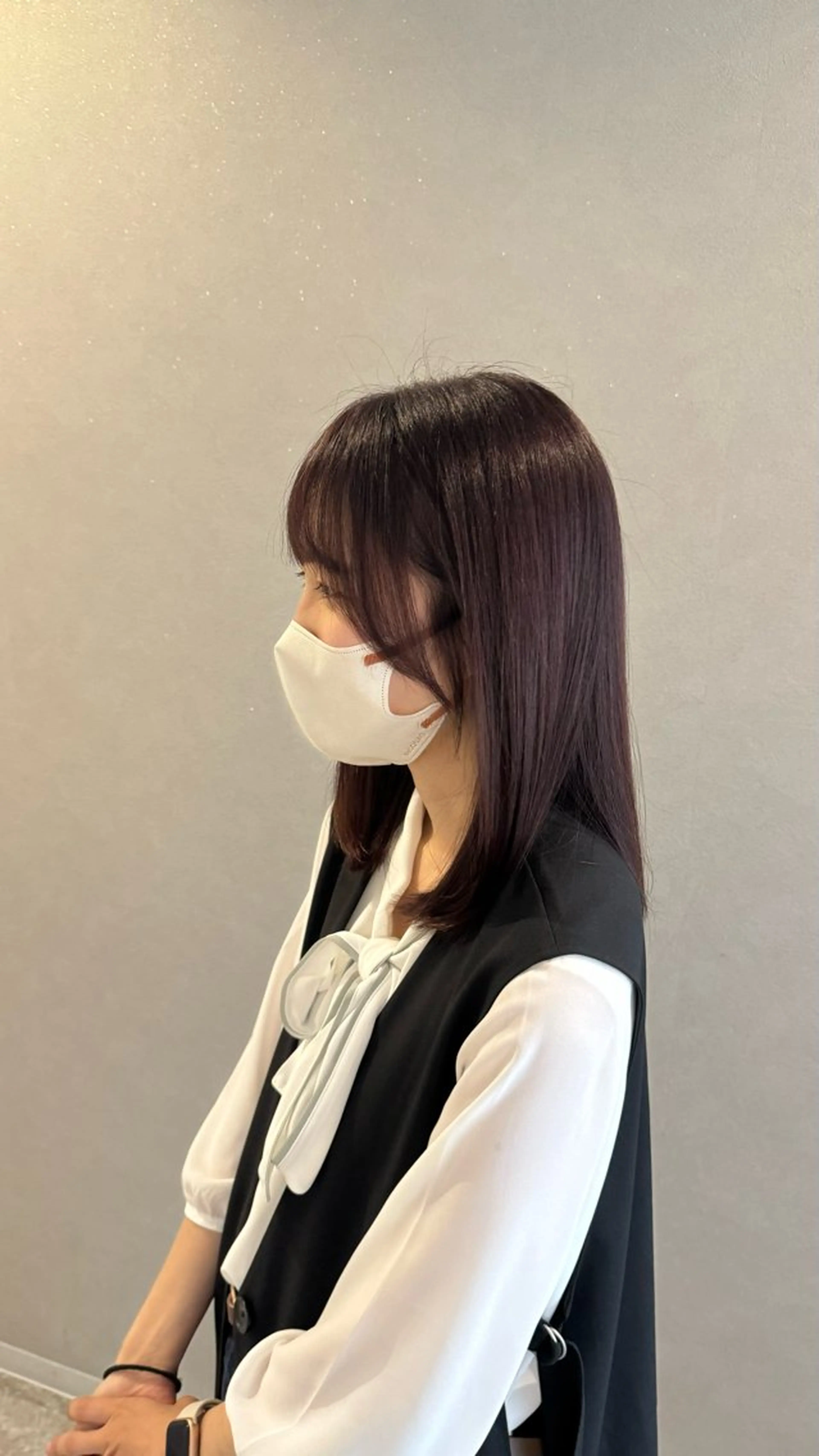 セミロング カラー ピンクカラー トリートメント Real me　京都 四条烏丸ドゥエ店所属・タナカ｜ 京都美容師のヘアスタイル