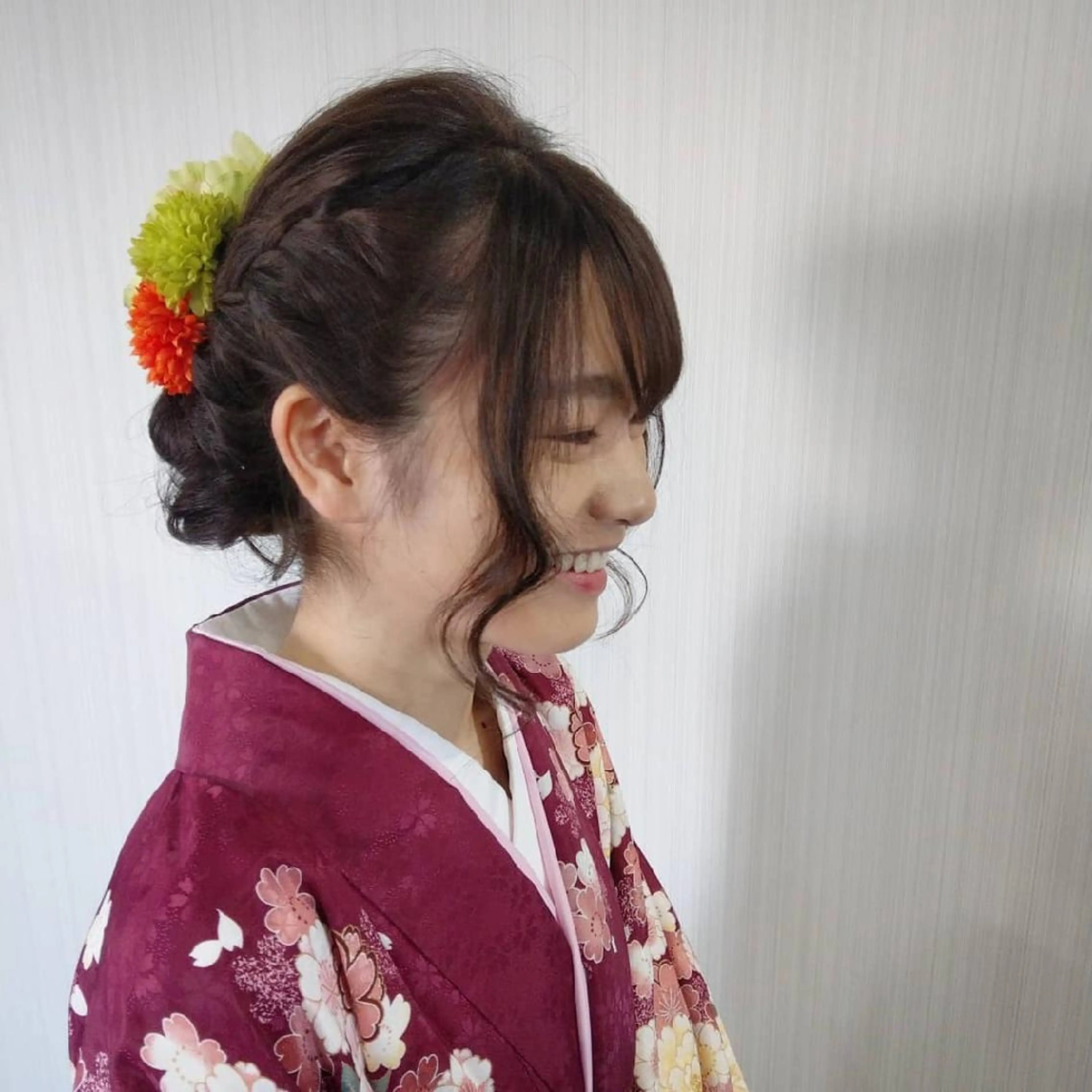 ミディアム カラー ヘアアレンジ ネイル 成人式 卒業式のヘアスタイル 成人式 卒業式 Add9 柳田健登のヘアスタイル