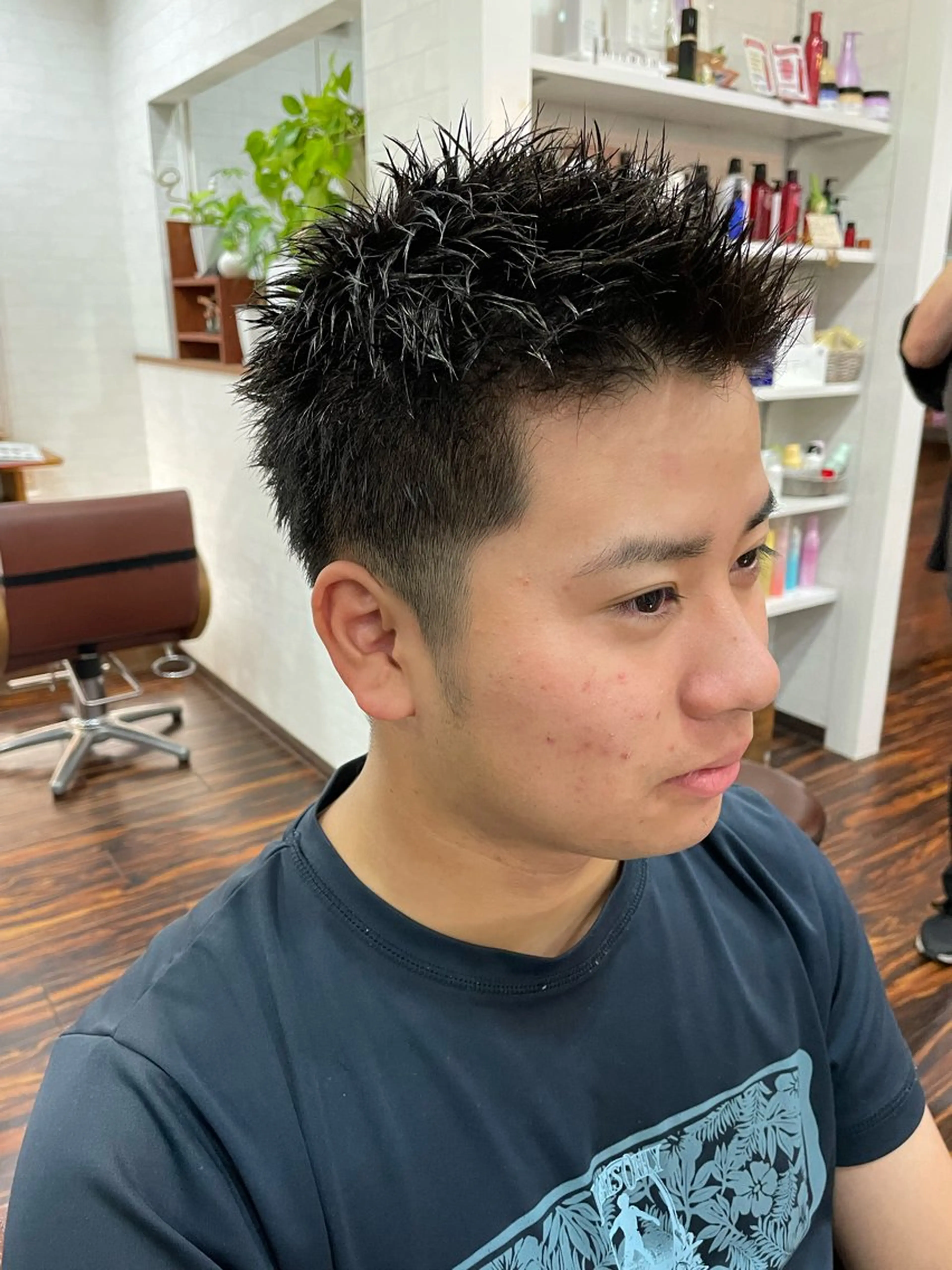ショート メンズ スパイキーショート メンズベリーショート ベリーショート ショートヘア Hair  create Mano所属・堀一樹/ メンズヘア/パーマのヘアスタイル