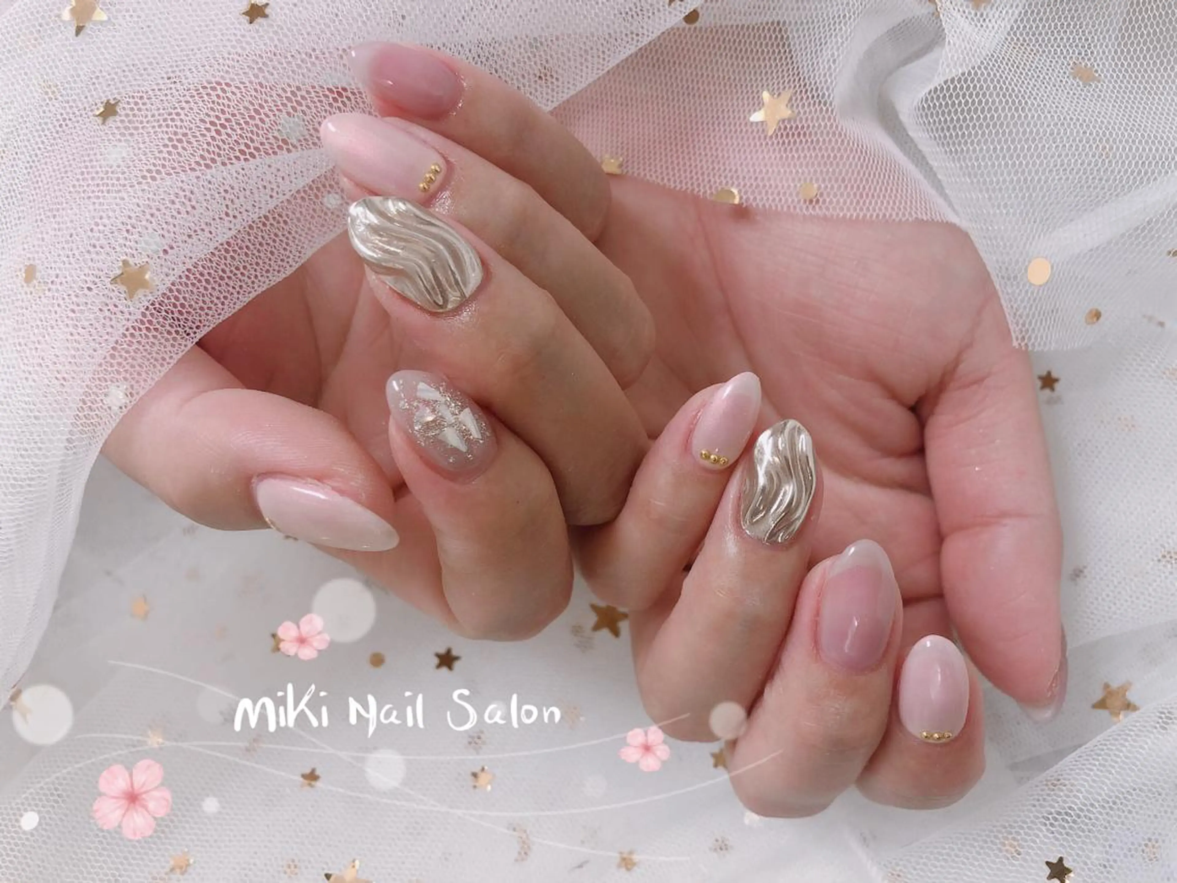 ネイル MiKi Nai池袋 長さだし得意のネイルデザイン