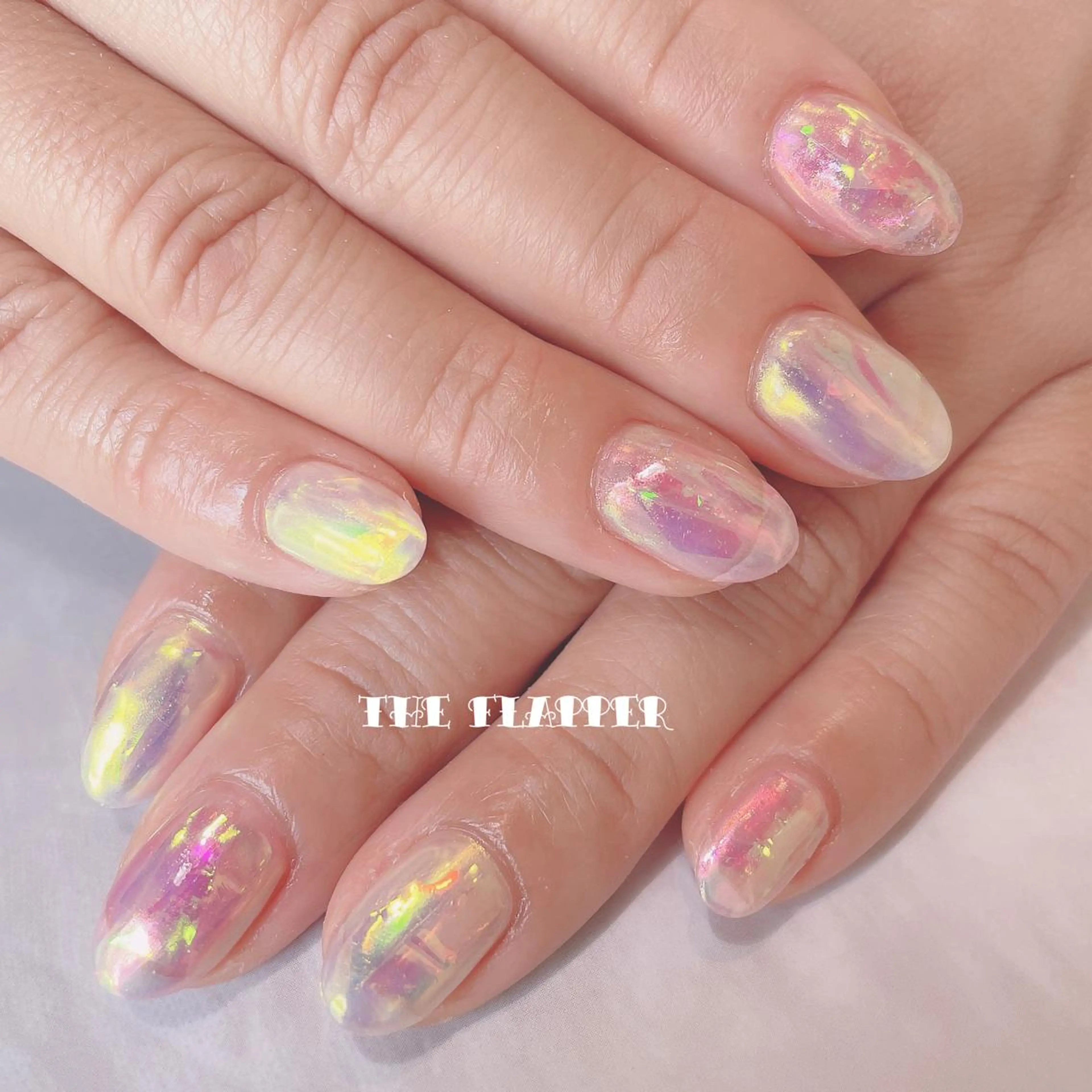 ネイル オーロラネイル 持ち込み NailStudio THE FLAPPER所属・THE FLAPPERのネイルデザイン