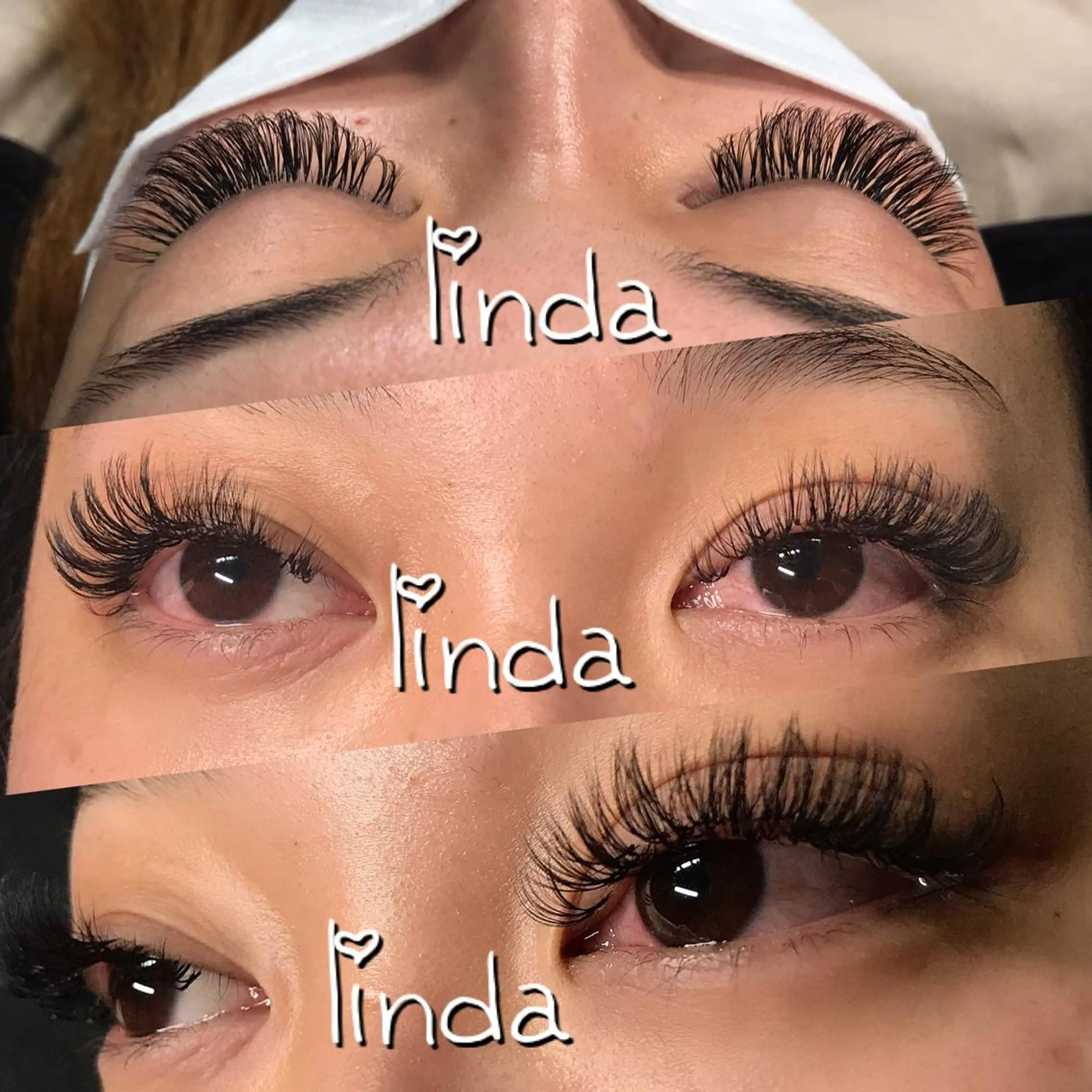 マツエク・マツパ ボリュームラッシュ linda lashesのマツエク・マツパデザイン