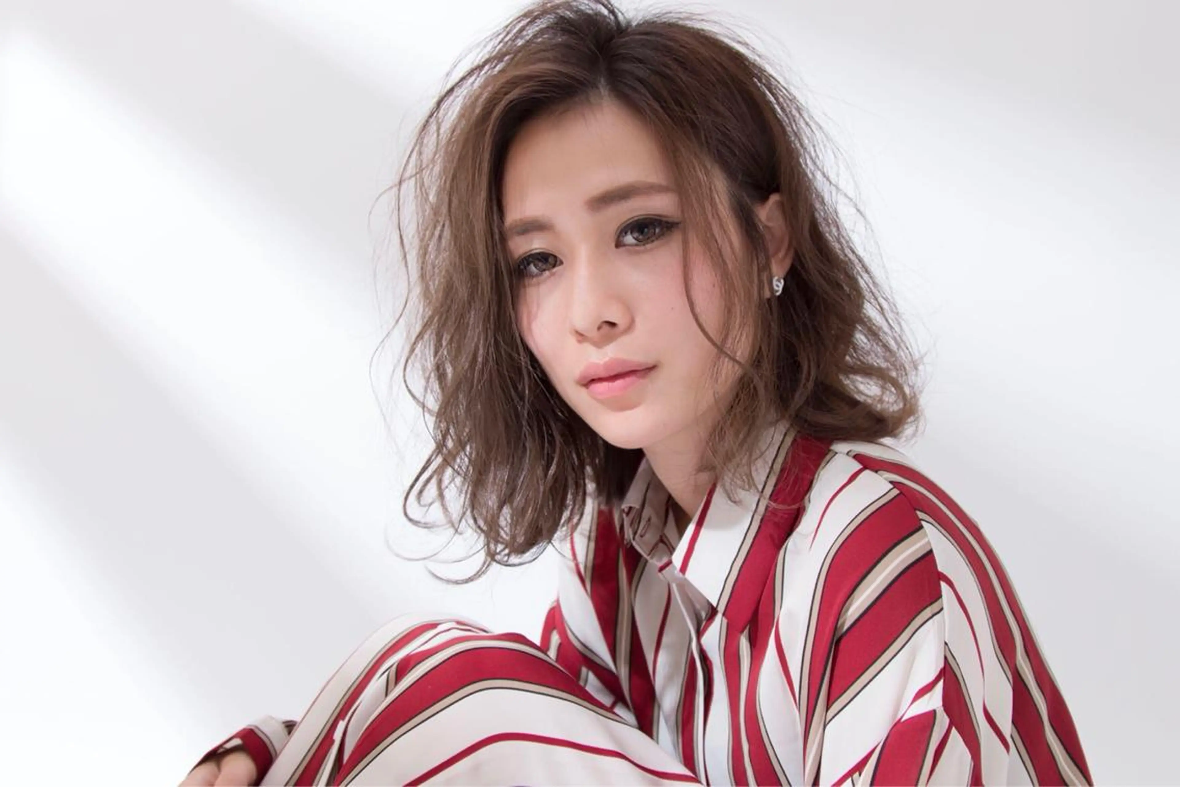 ミディアム カラー Lond jeloud 名古屋所属・髪質改善 の達人/杉原碧仁のヘアスタイル