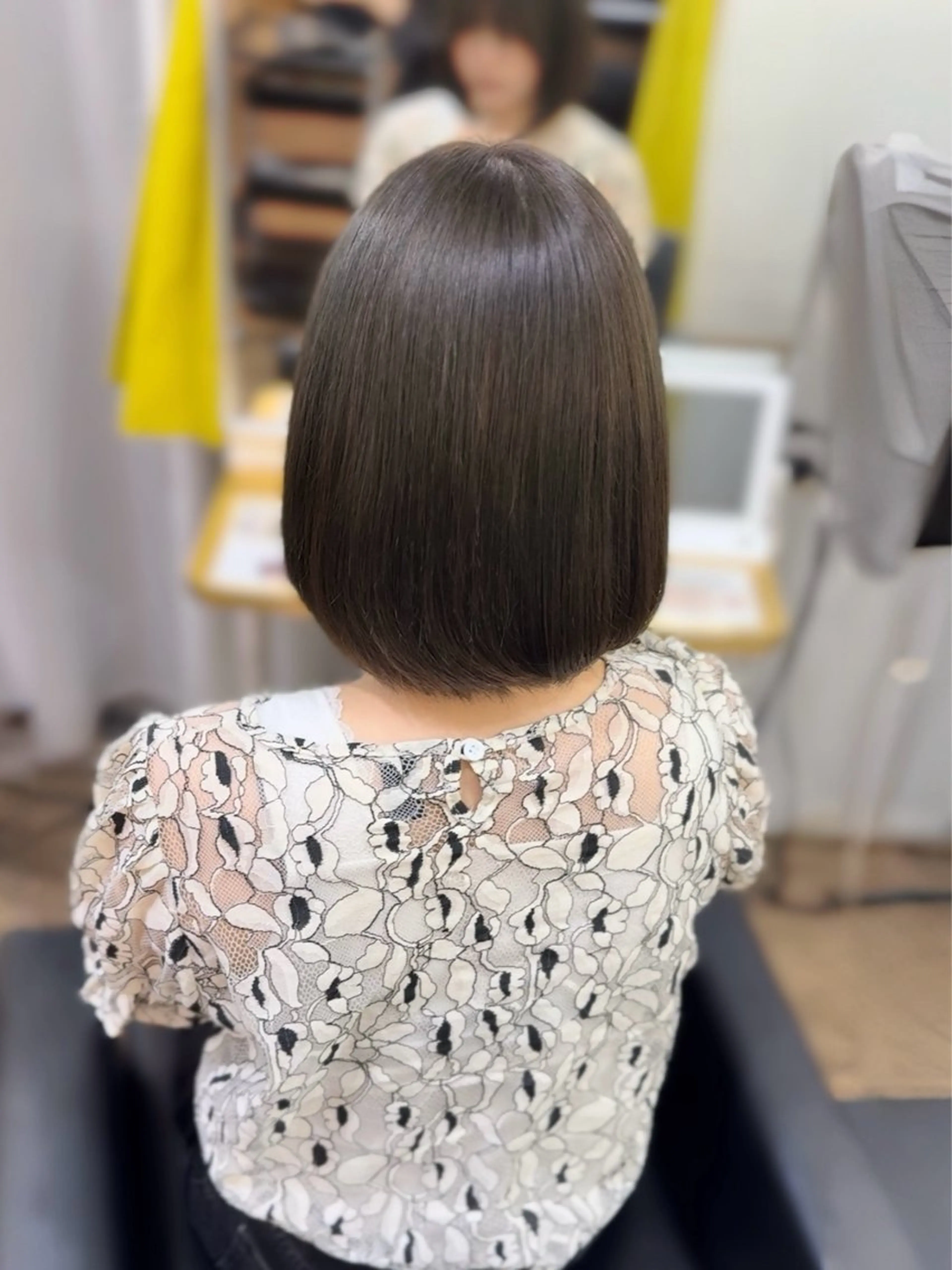 ミディアム カラー ヘアカラー トリートメント 茶屋町/ワンカラー RAN　モデル募集中のヘアスタイル
