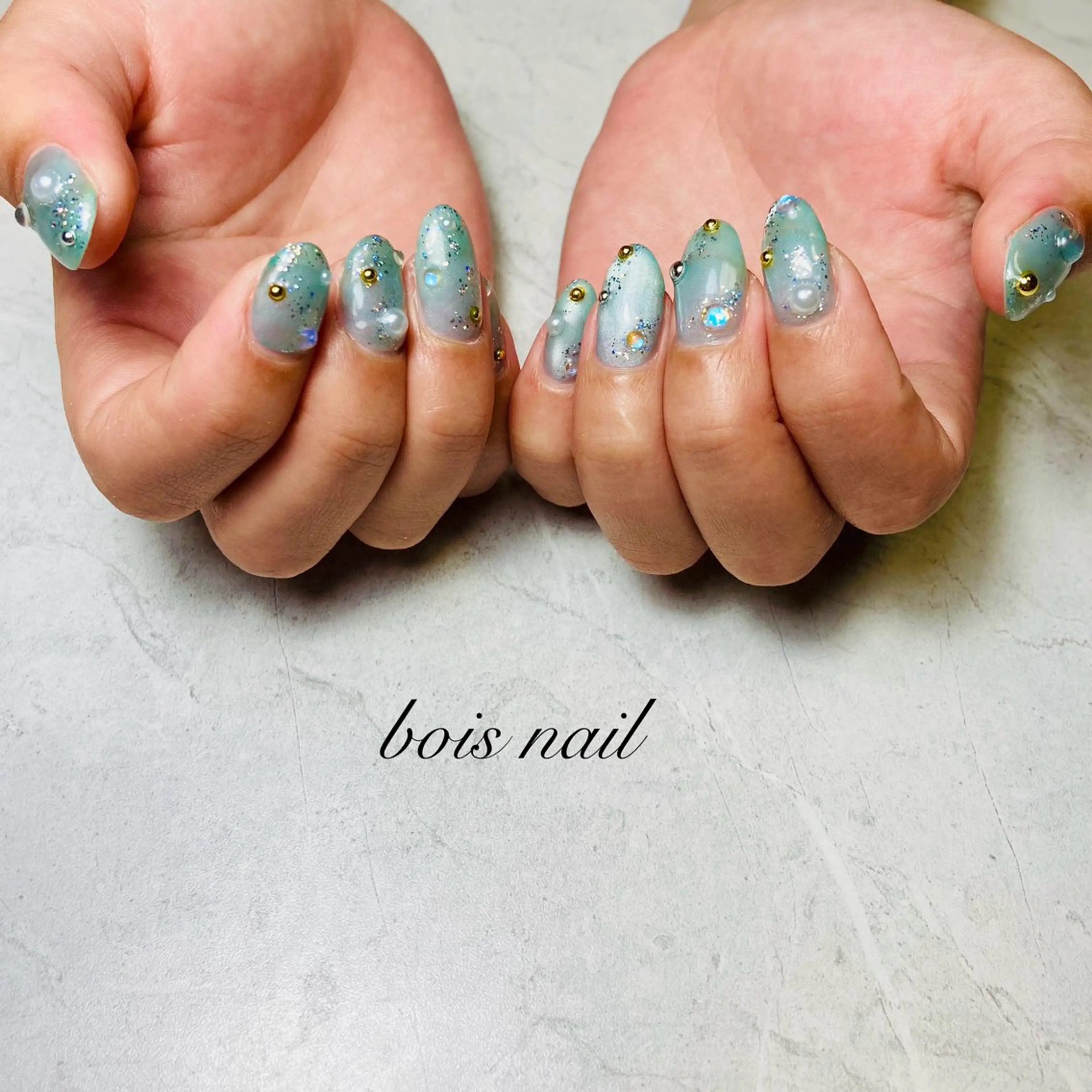 ネイル ニュアンスネイル bois nail ボワネイル北巽のネイルデザイン