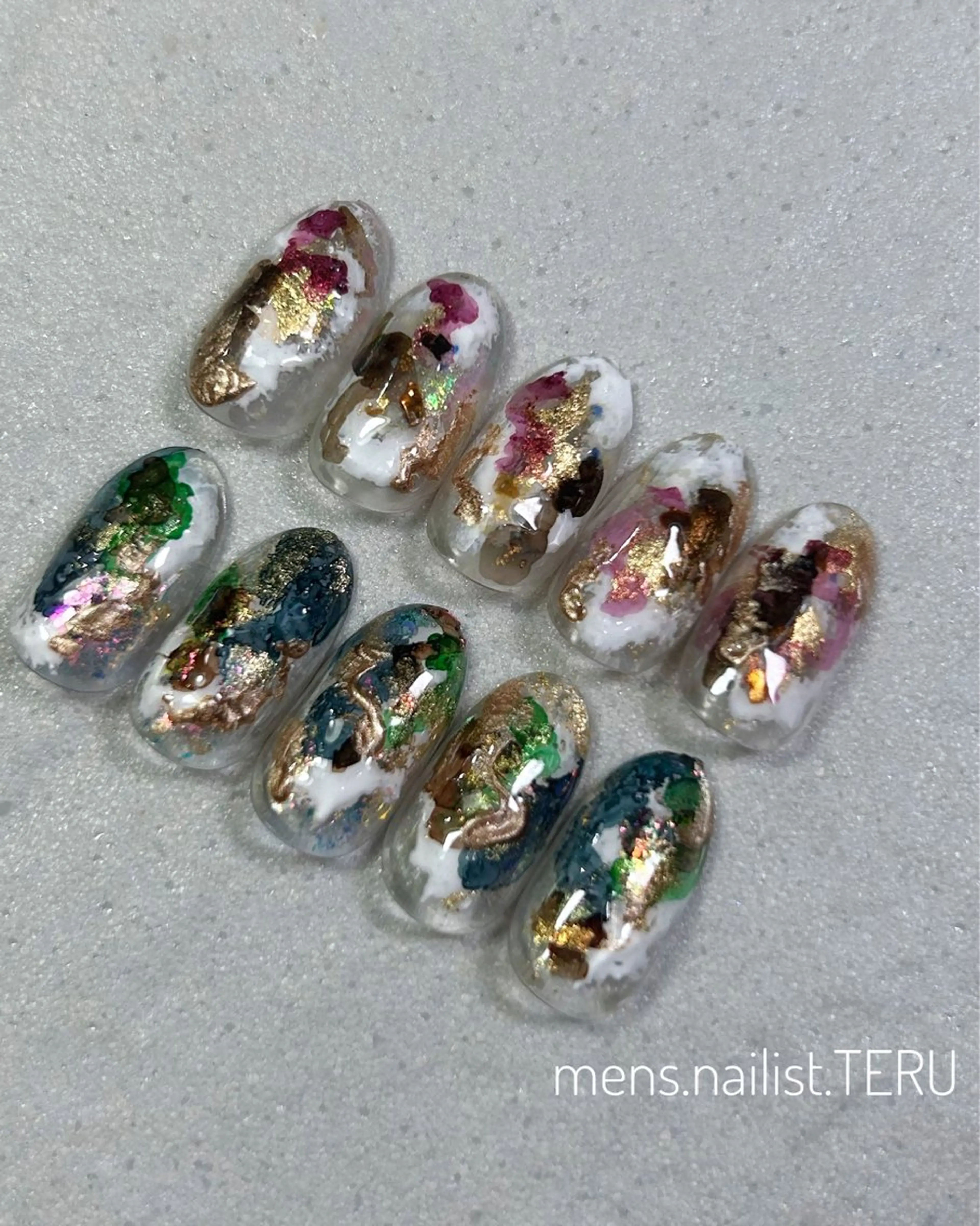 ネイル メンズネイル nail salon ETERNAL所属・メンズネイリスト TERUのネイルデザイン