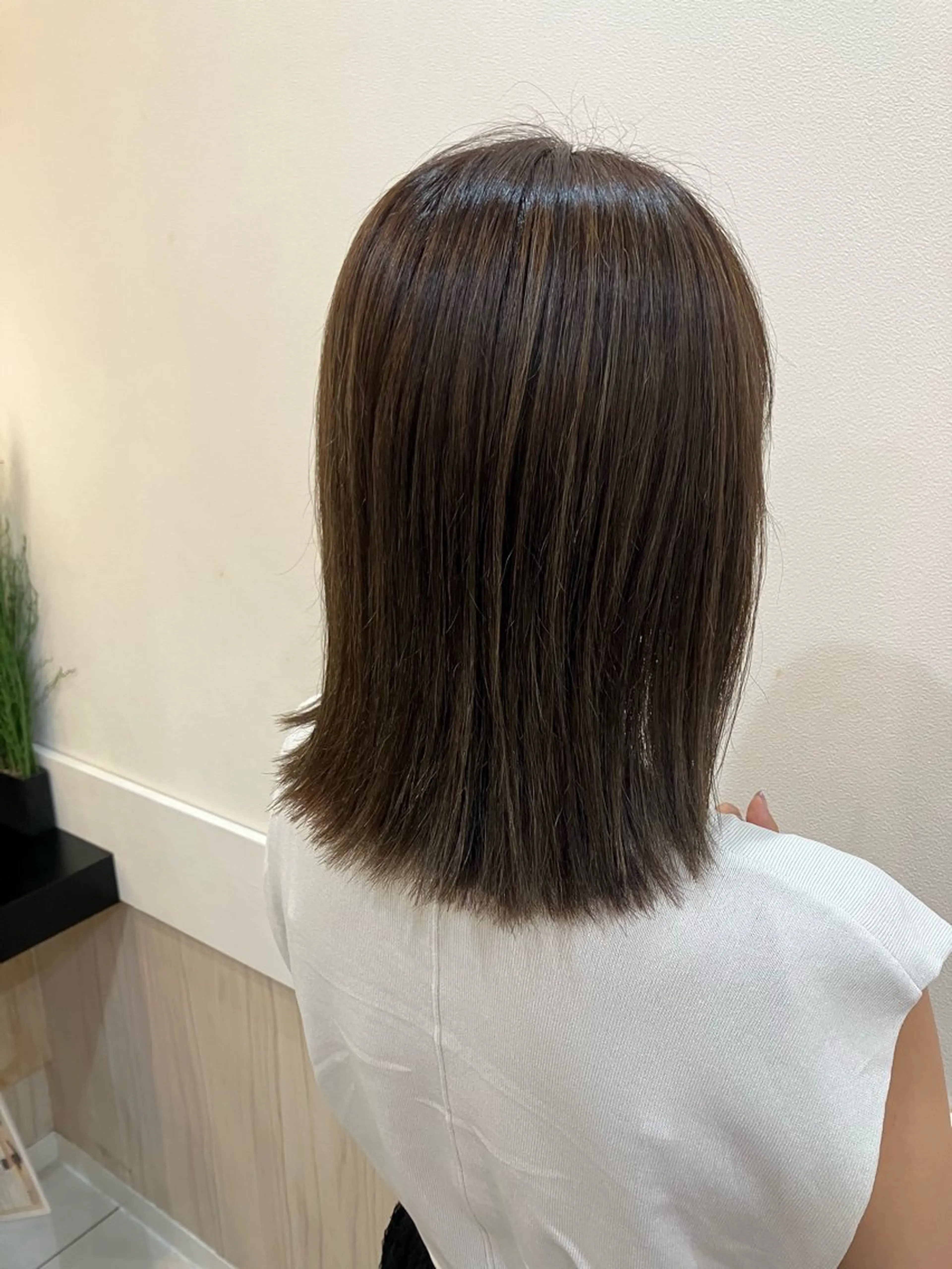 ミディアム ヘアカラー yukari 艶髪ヘアのヘアスタイル