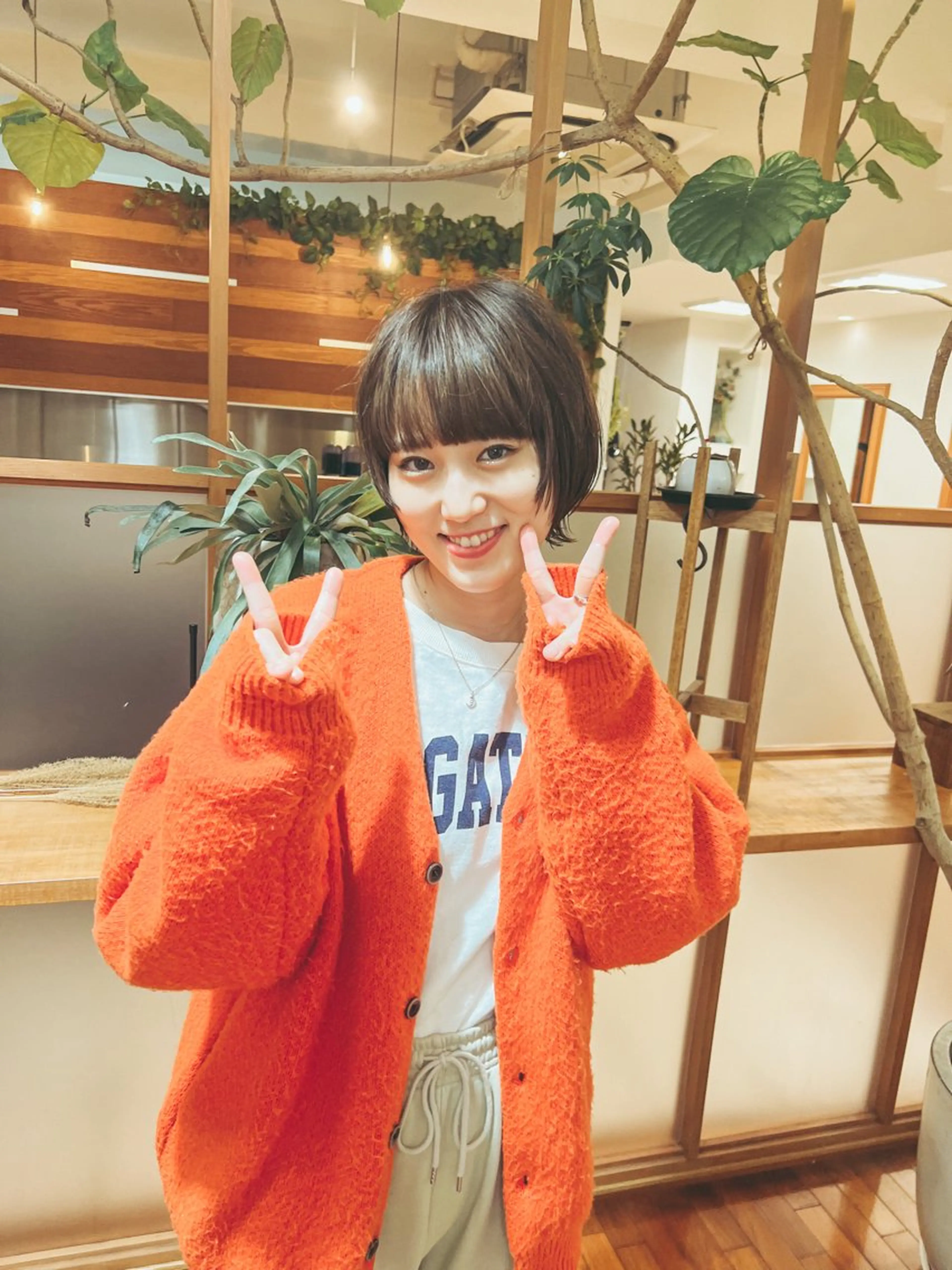 ショート カラー レイヤーカット ウルフカット カット ヘアカラー つくばUtooe's 副店長　寺沢颯のヘアスタイル