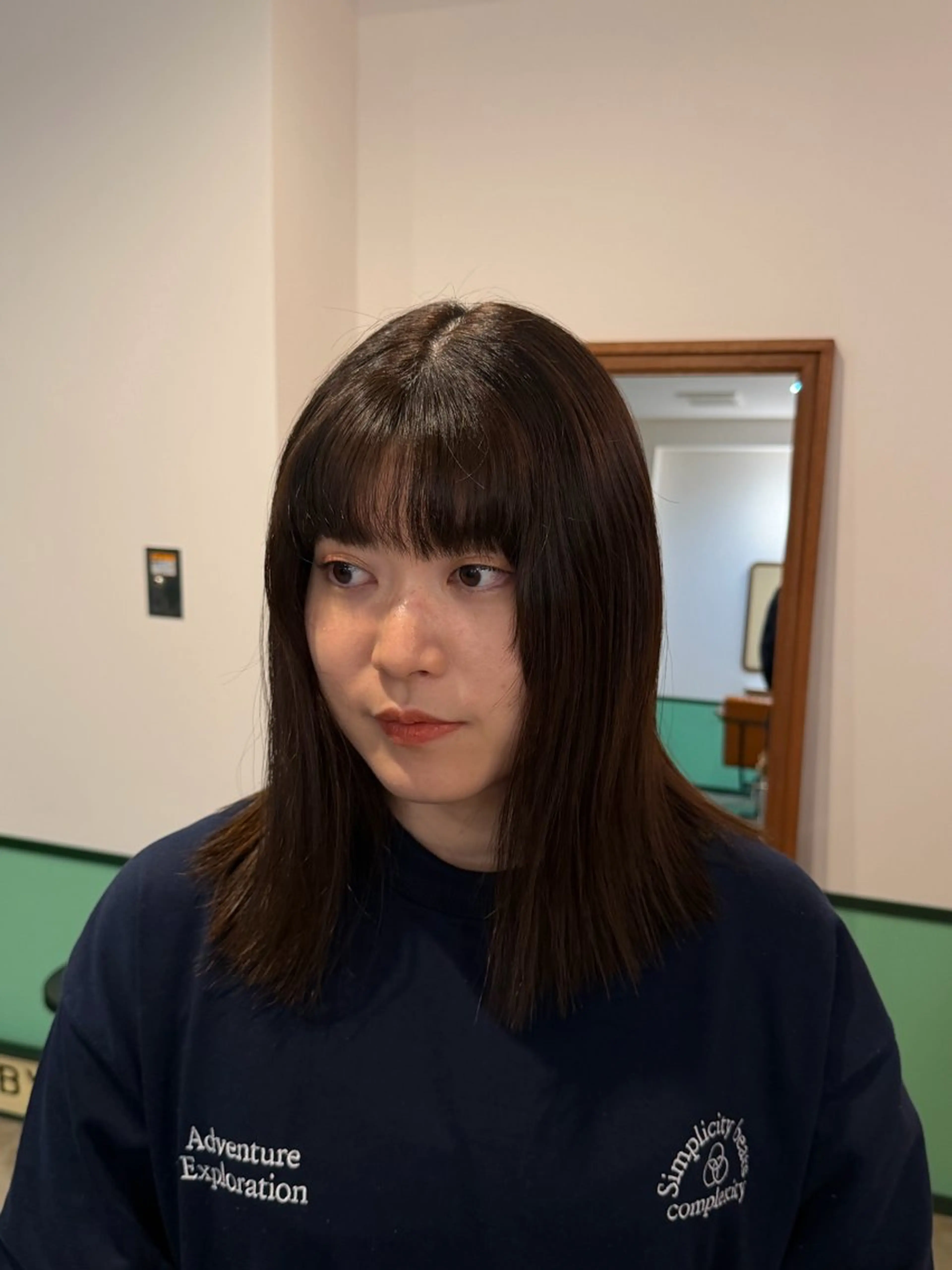 セミロング カット ヘアカラー SEE-SAW． MANAKAのヘアスタイル