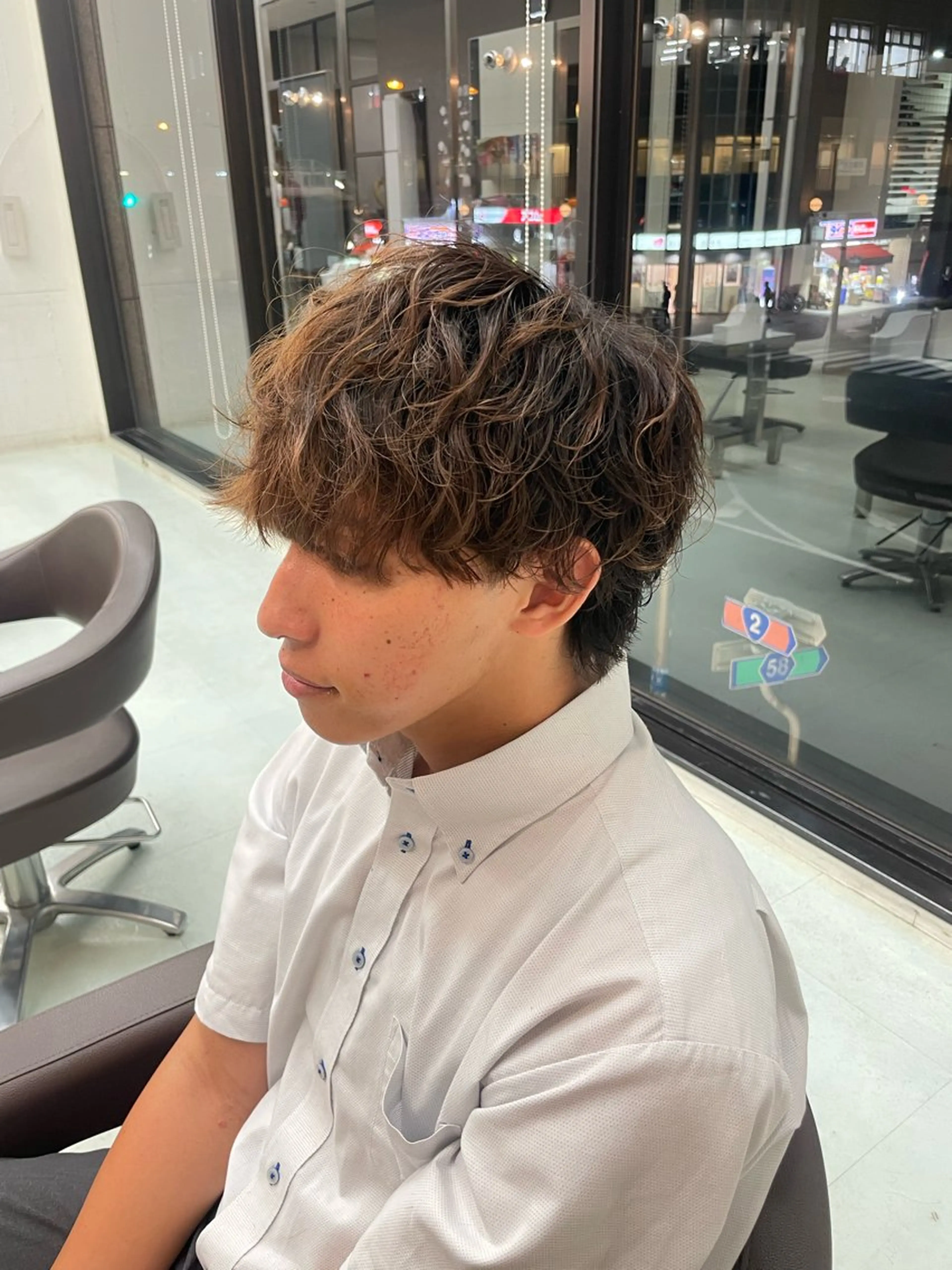 パーマ メンズ メンズパーマ カット パーマ ✨トレンド特化美容師 WILL上村　拳吾のヘアスタイル