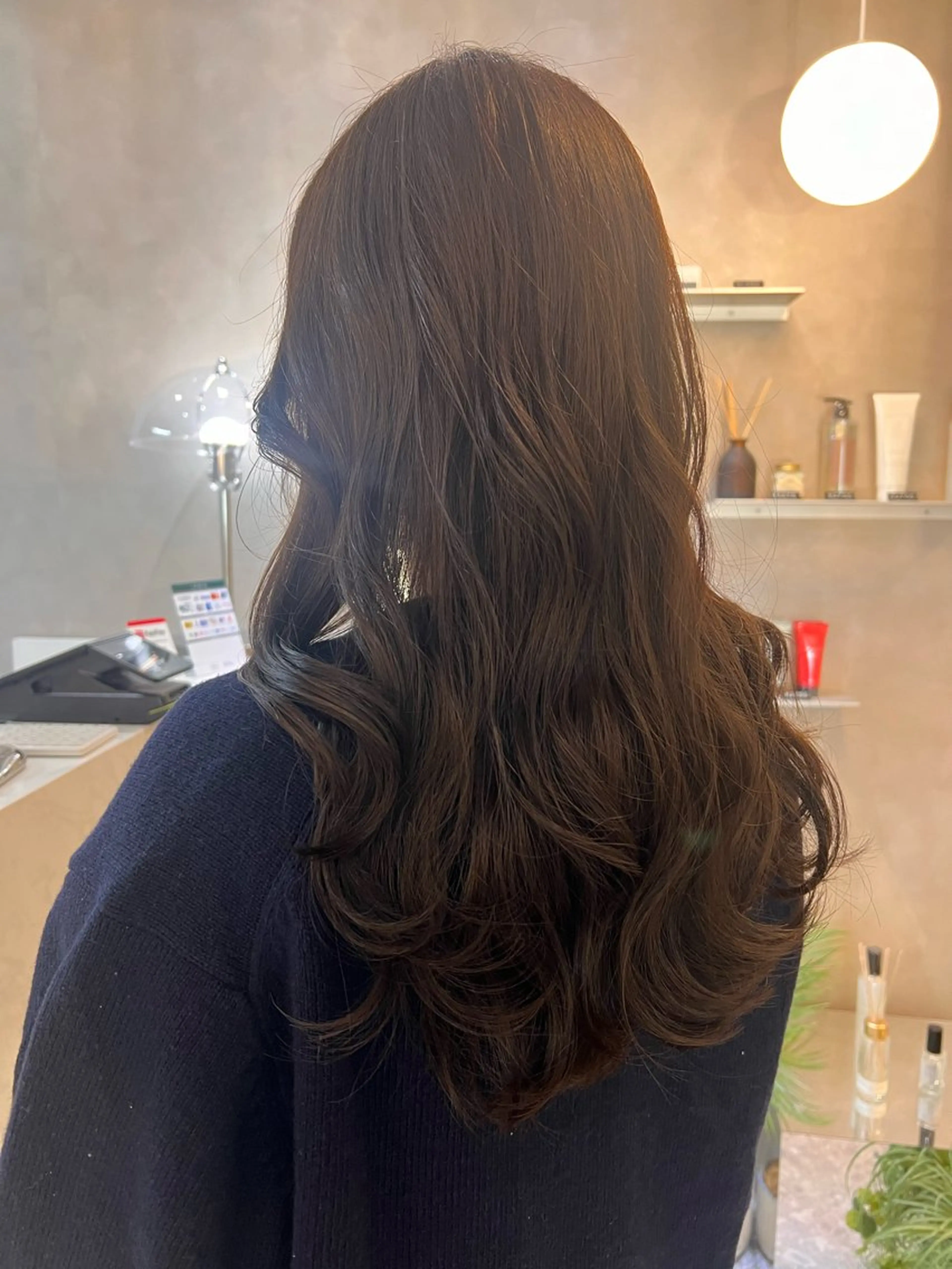 ロング カラー ベージュカラー グレージュ オリーブグレージュ オリーブグレー カット ヘアカラー トリートメント 💎透明感カラー/ 韓国ヘア💎KANAのヘアスタイル