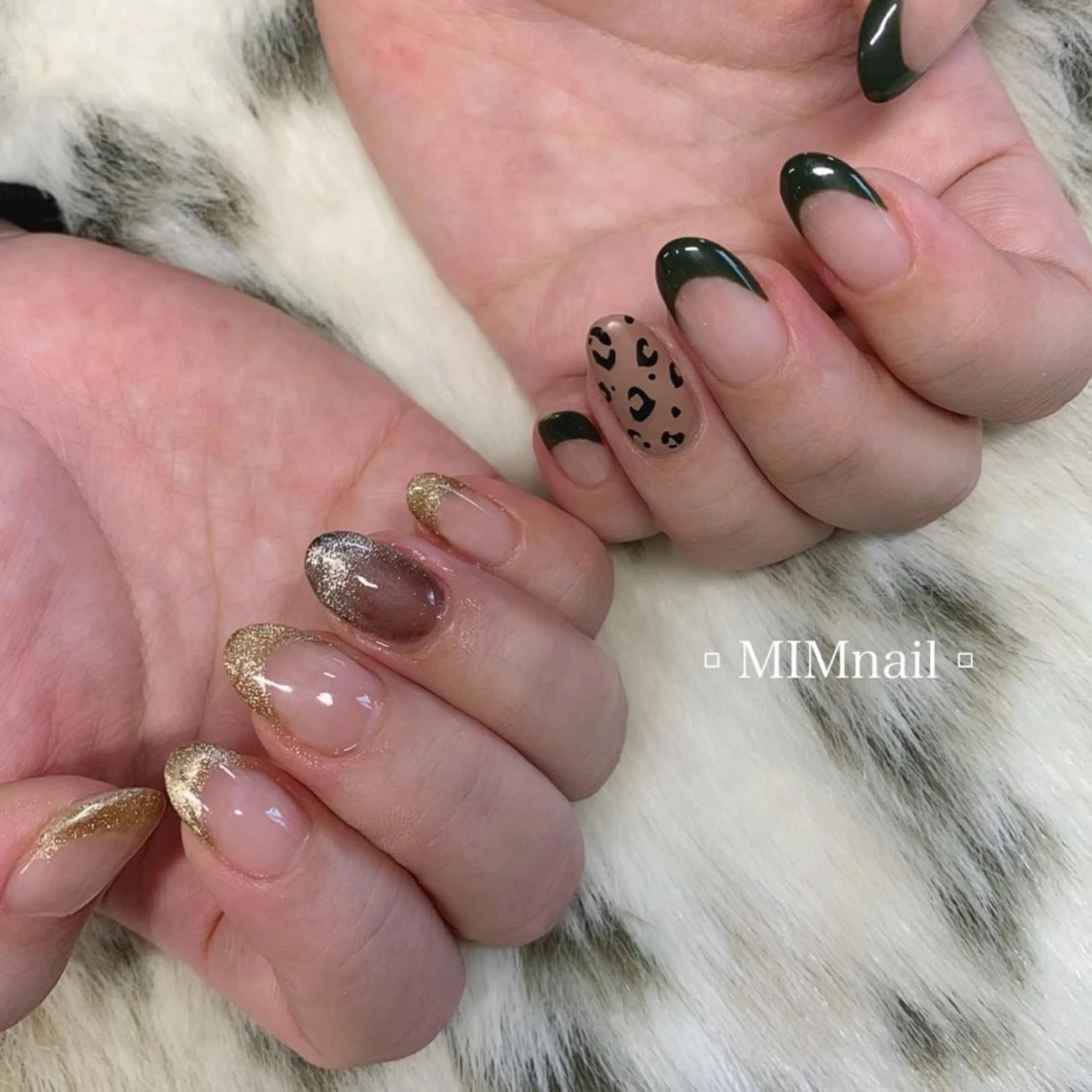 ネイル フレンチネイル マグネットネイル マグネットフレンチ *･*MIMnail *･゜ﾟ･*:･*のネイルデザイン