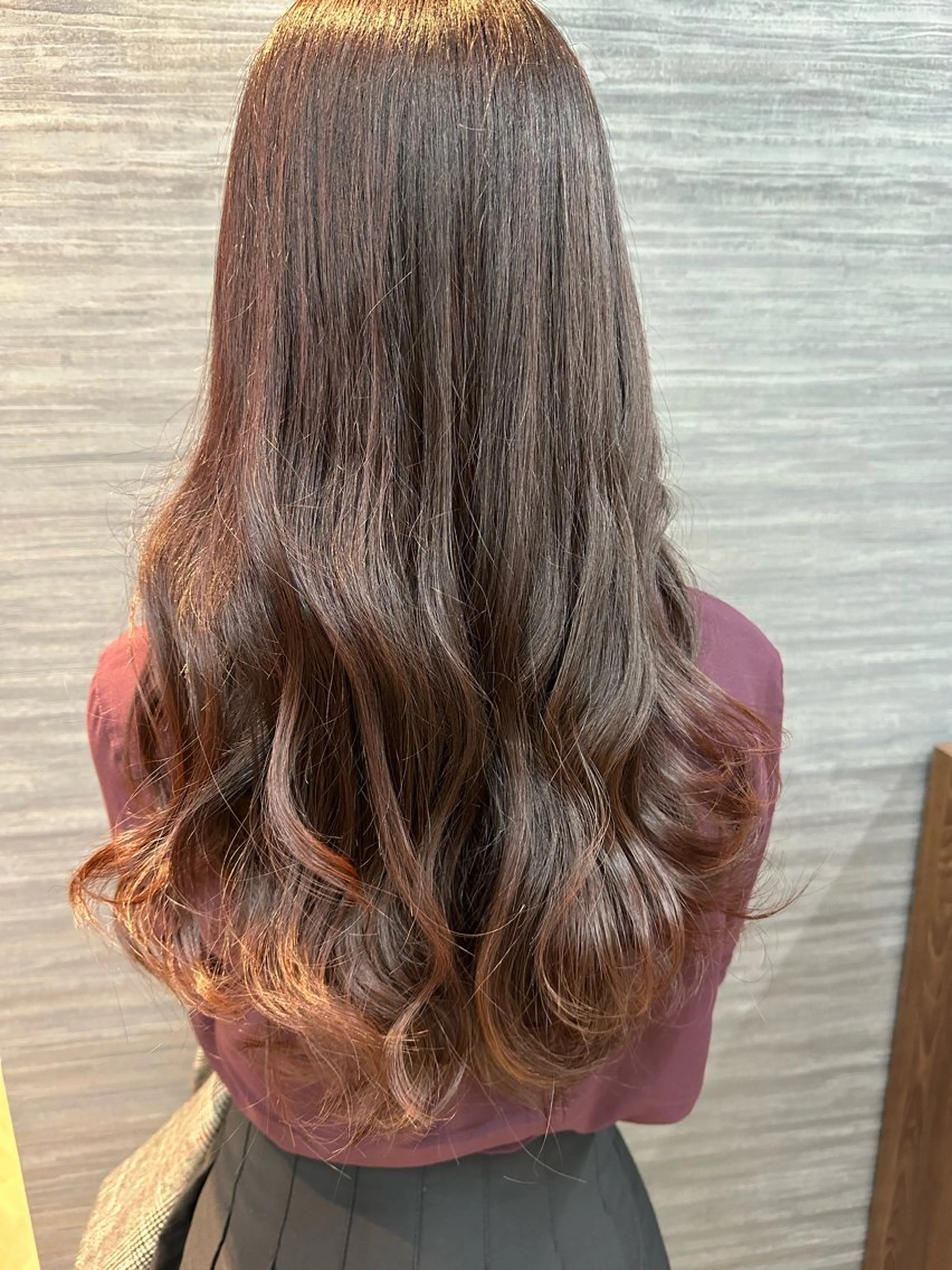 ロング ヘアカラー トリートメント 藤本渚杜/メンズ/ ハイトーン/艶カラーのヘアスタイル