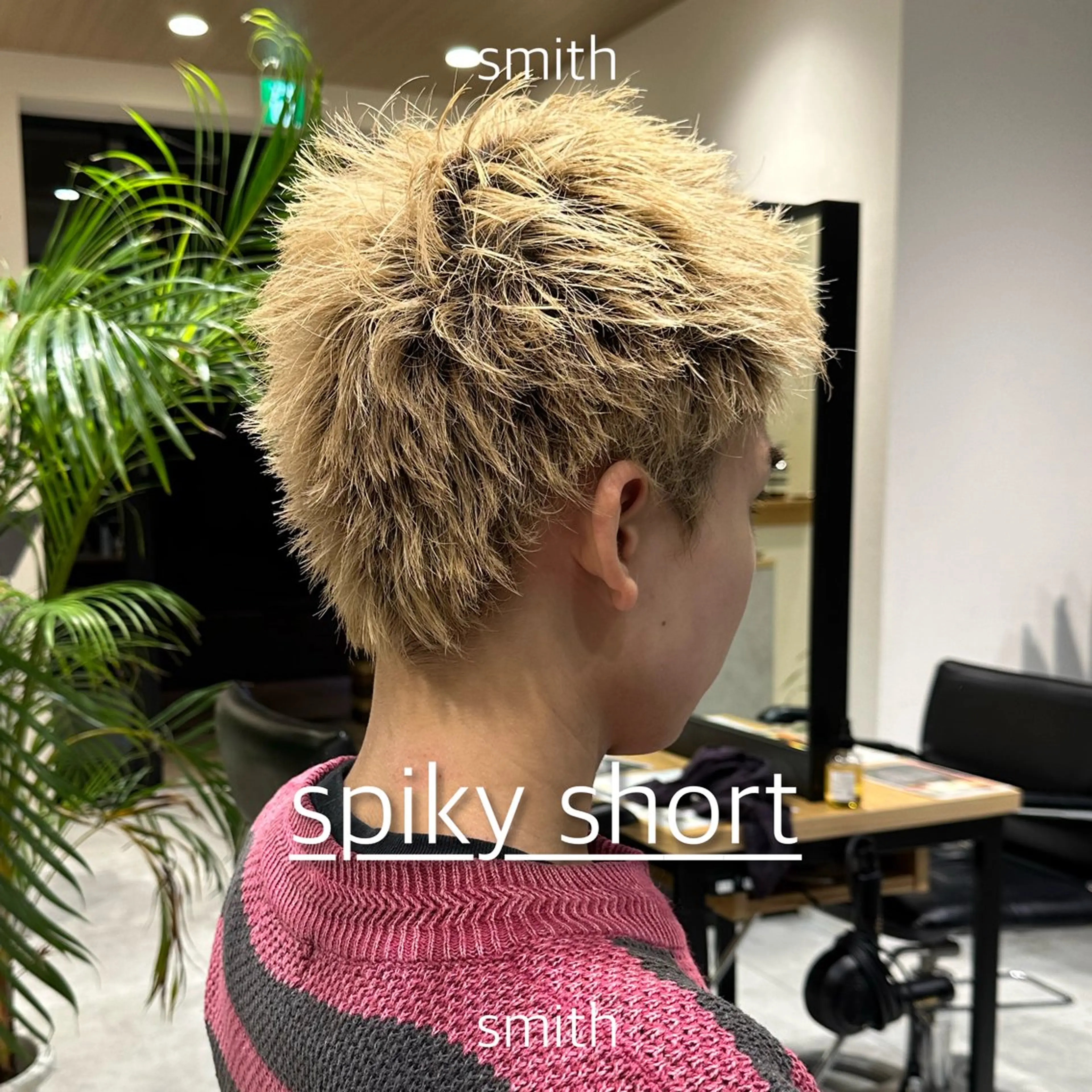 メンズ スパイキーショート メンズパーマ特化 Gakutoのヘアスタイル