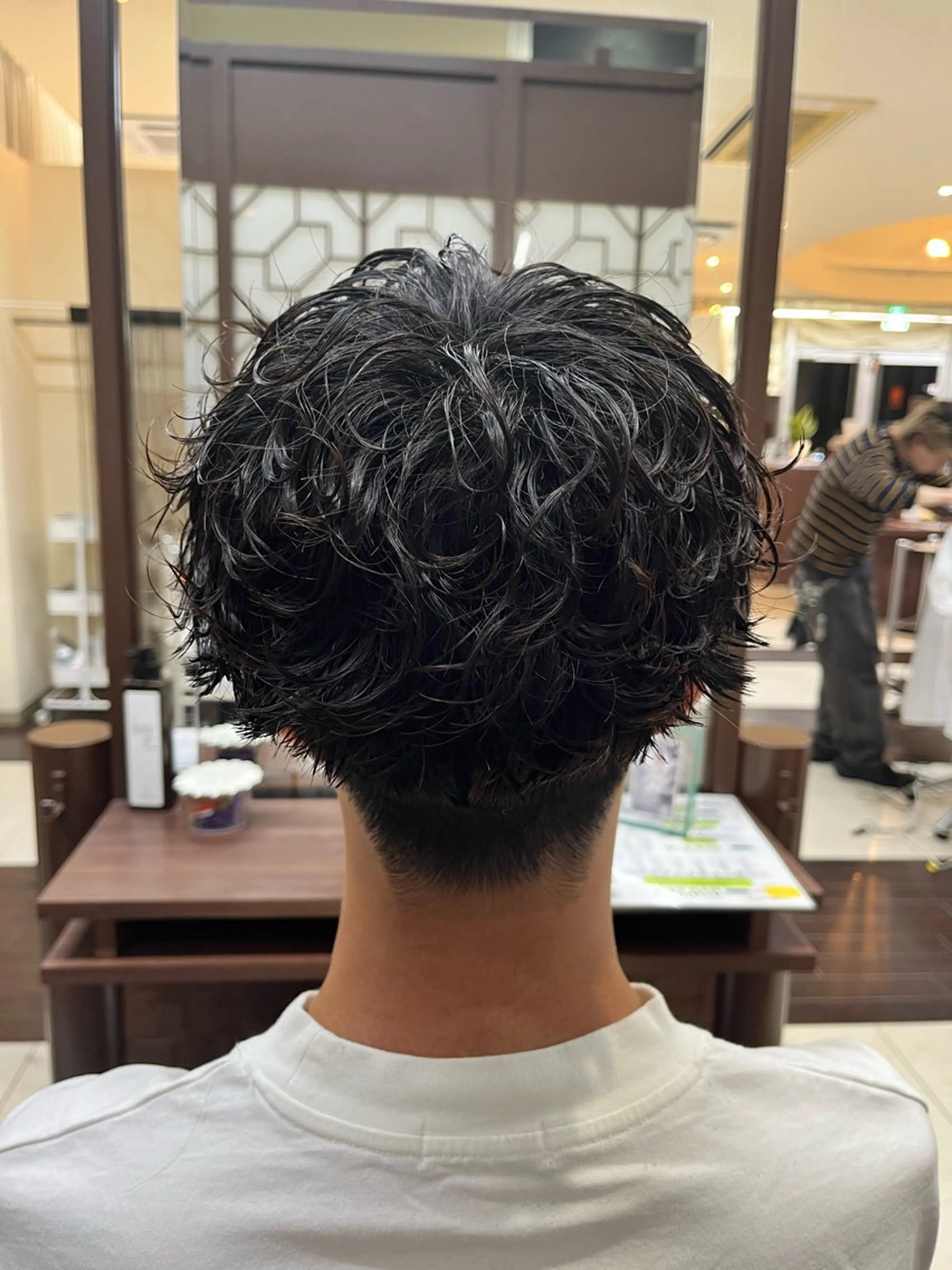ショート パーマ メンズ メンズパーマ AROH  men's cut&men's perm 船橋店所属・🧊メンズ特化🧊 高木航希のヘアスタイル