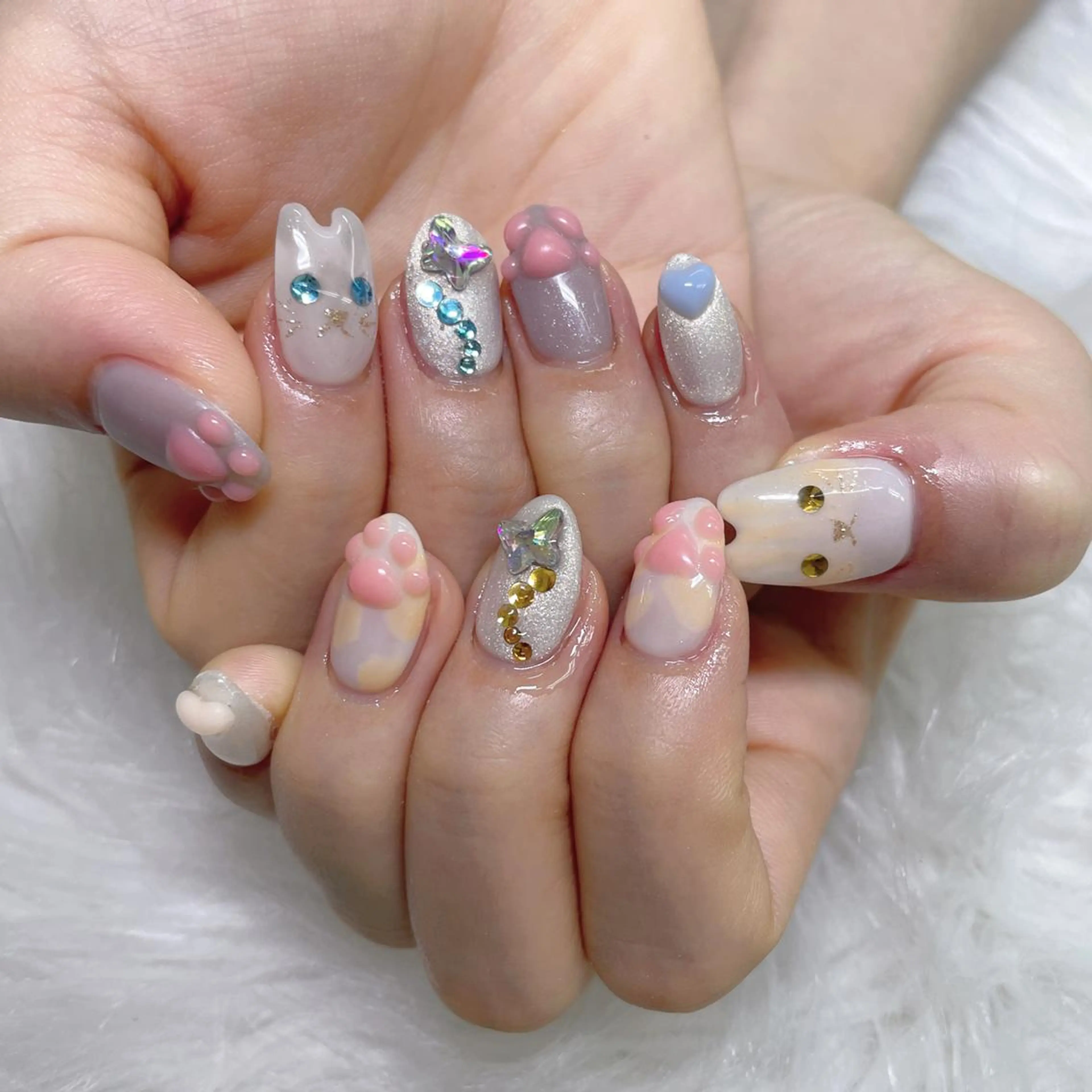 ネイル 🦋ネイルサロン ブラン🌈ゆりのネイルデザイン