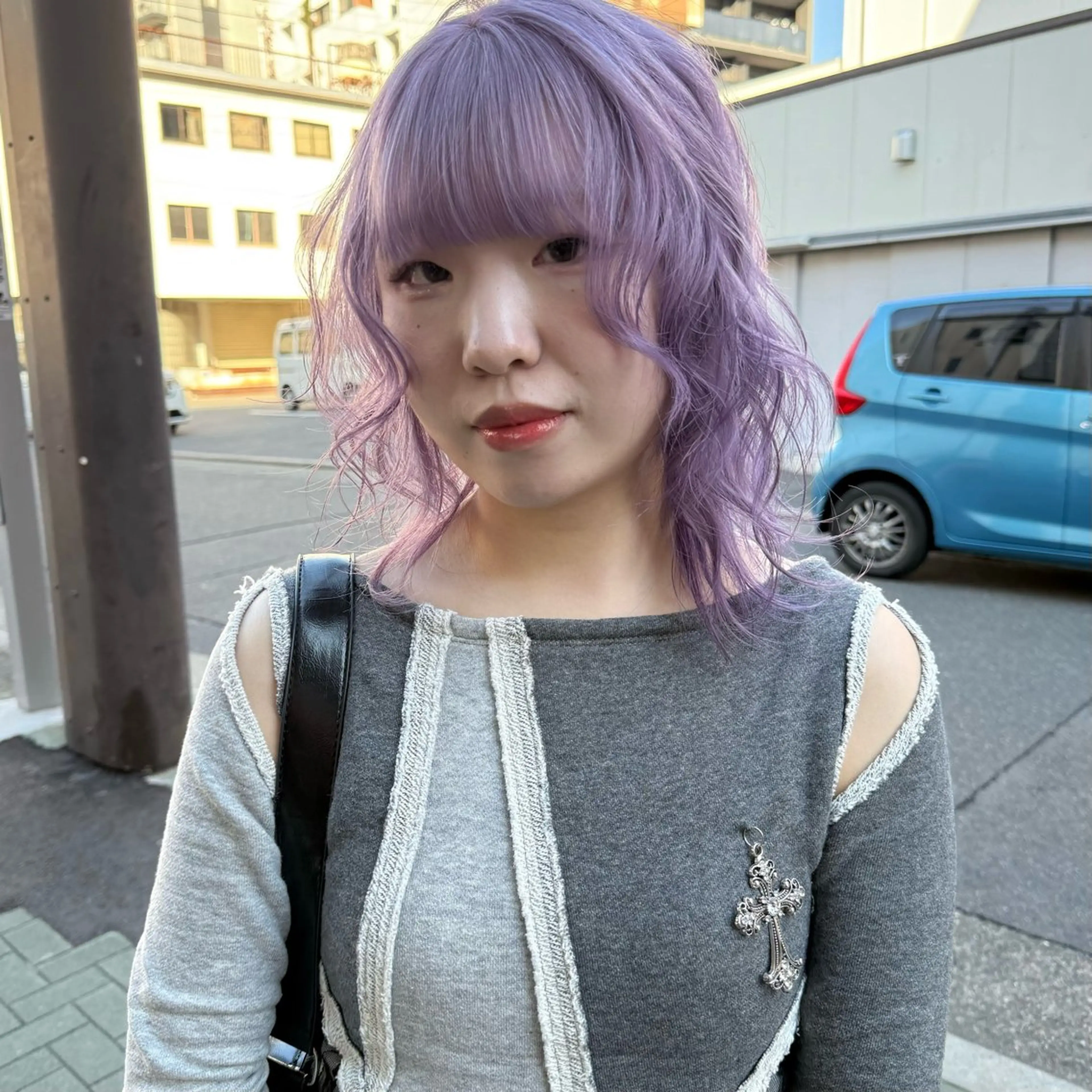 ミディアム ヘアカラー 舟橋耀/ブリーチカラ ー/レイヤーカットのヘアスタイル