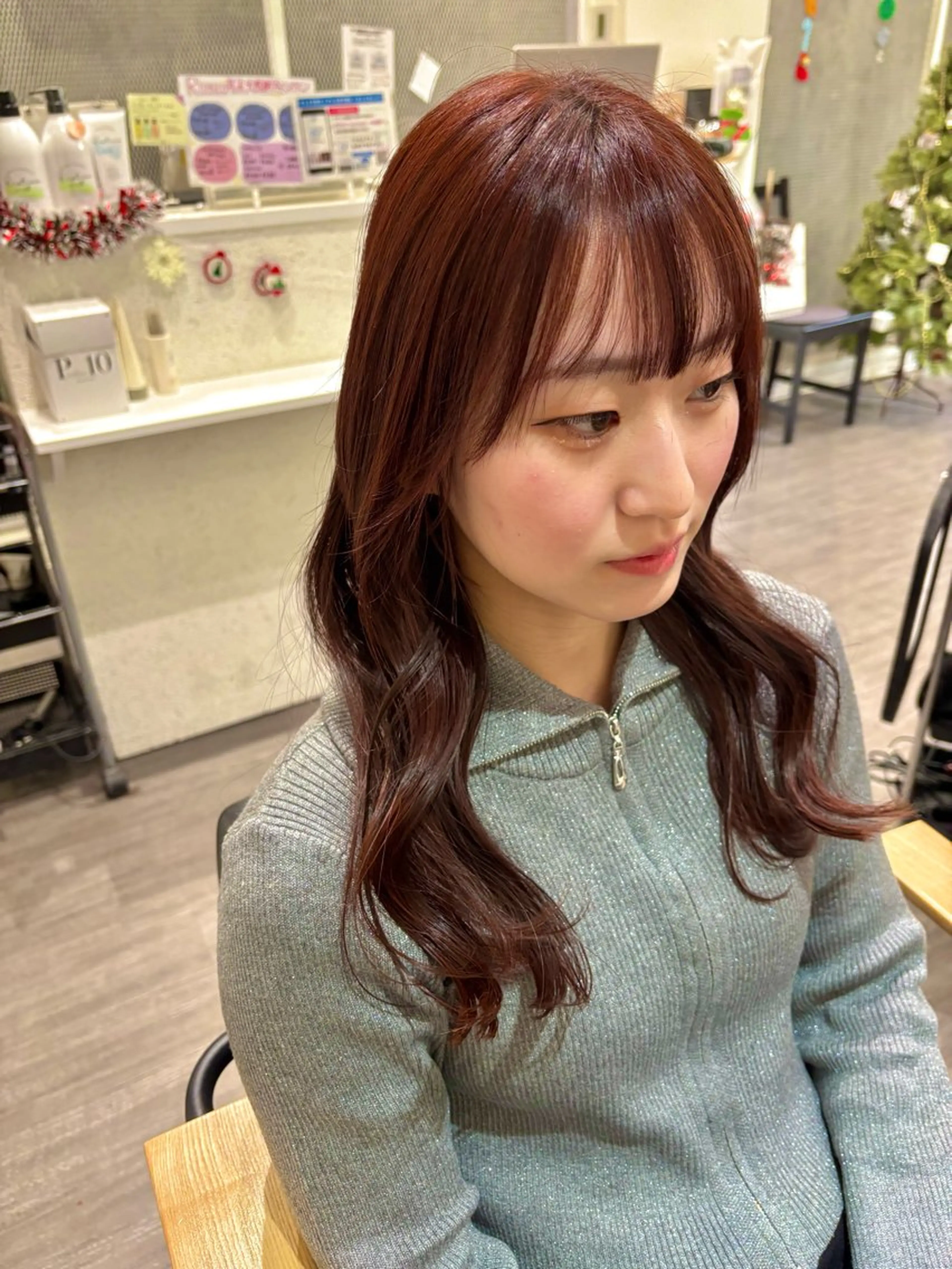 セミロング カラー カット ヘアカラー トリートメント cocotte宜喜 弘希のヘアスタイル