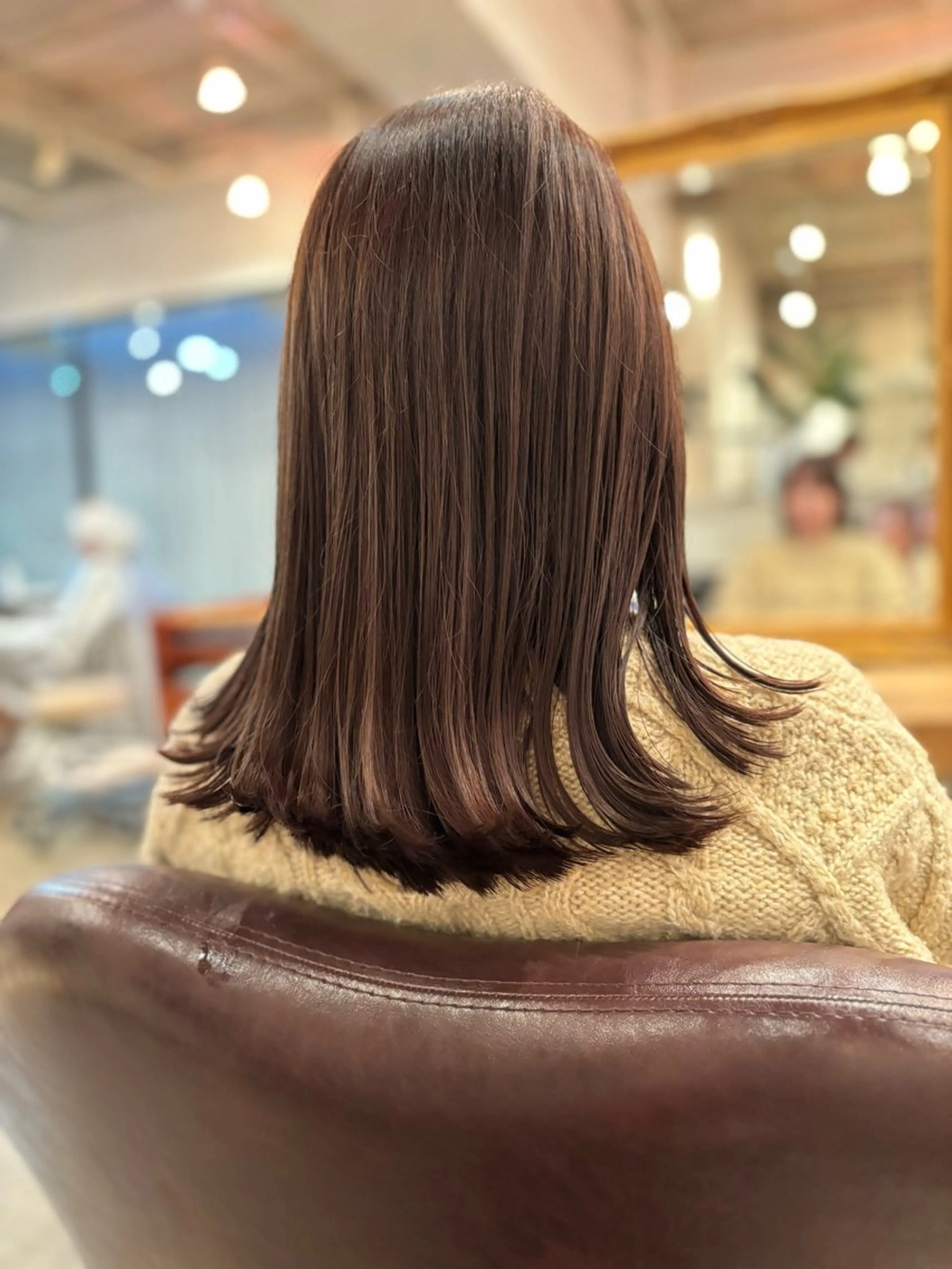 カラー ベージュカラー ラテベージュ 髪質改善カラー ベージュ🤎YUMEのヘアスタイル