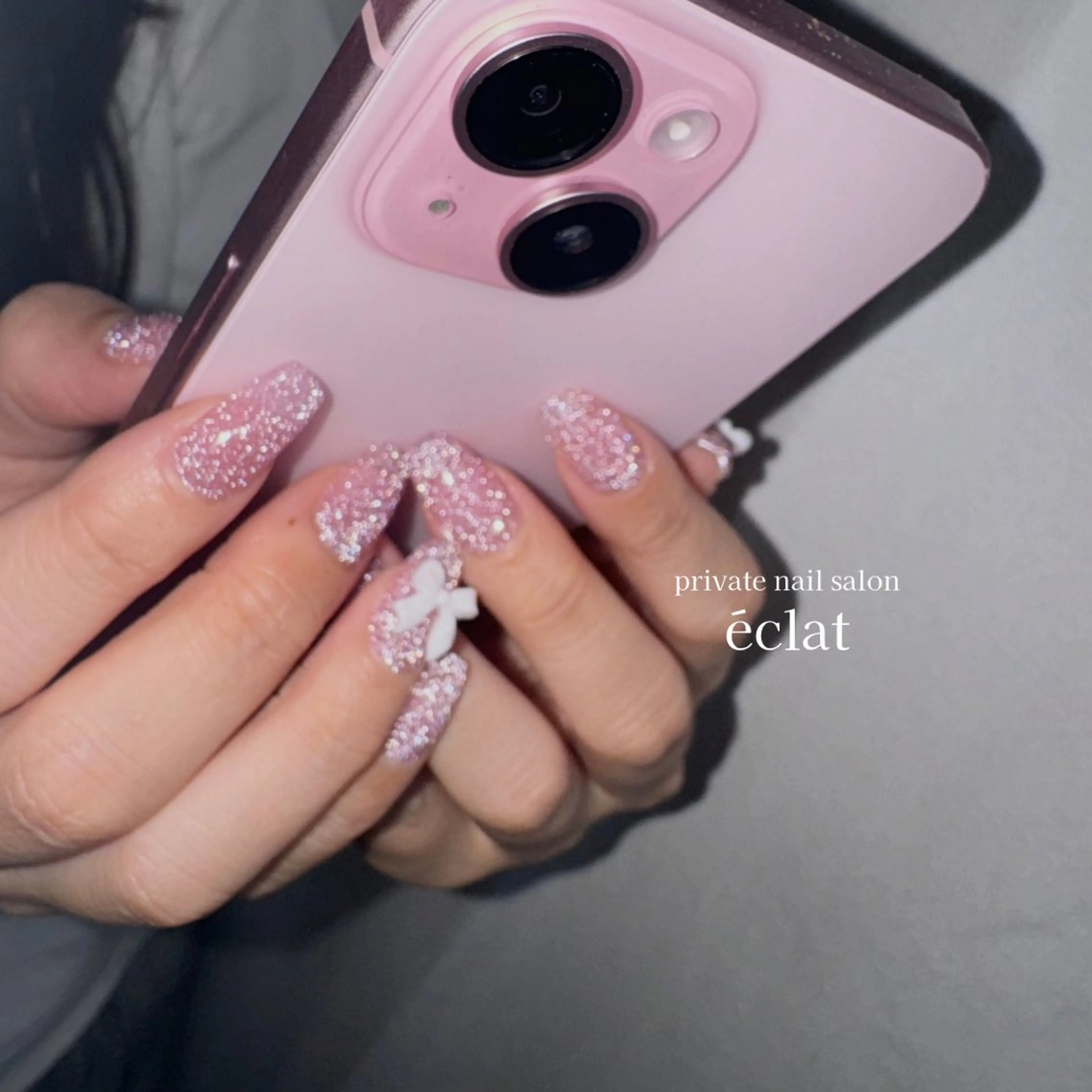 ネイル フラッシュネイル ワンカラーネイル ハンドネイル nailsalon éclatのネイルデザイン