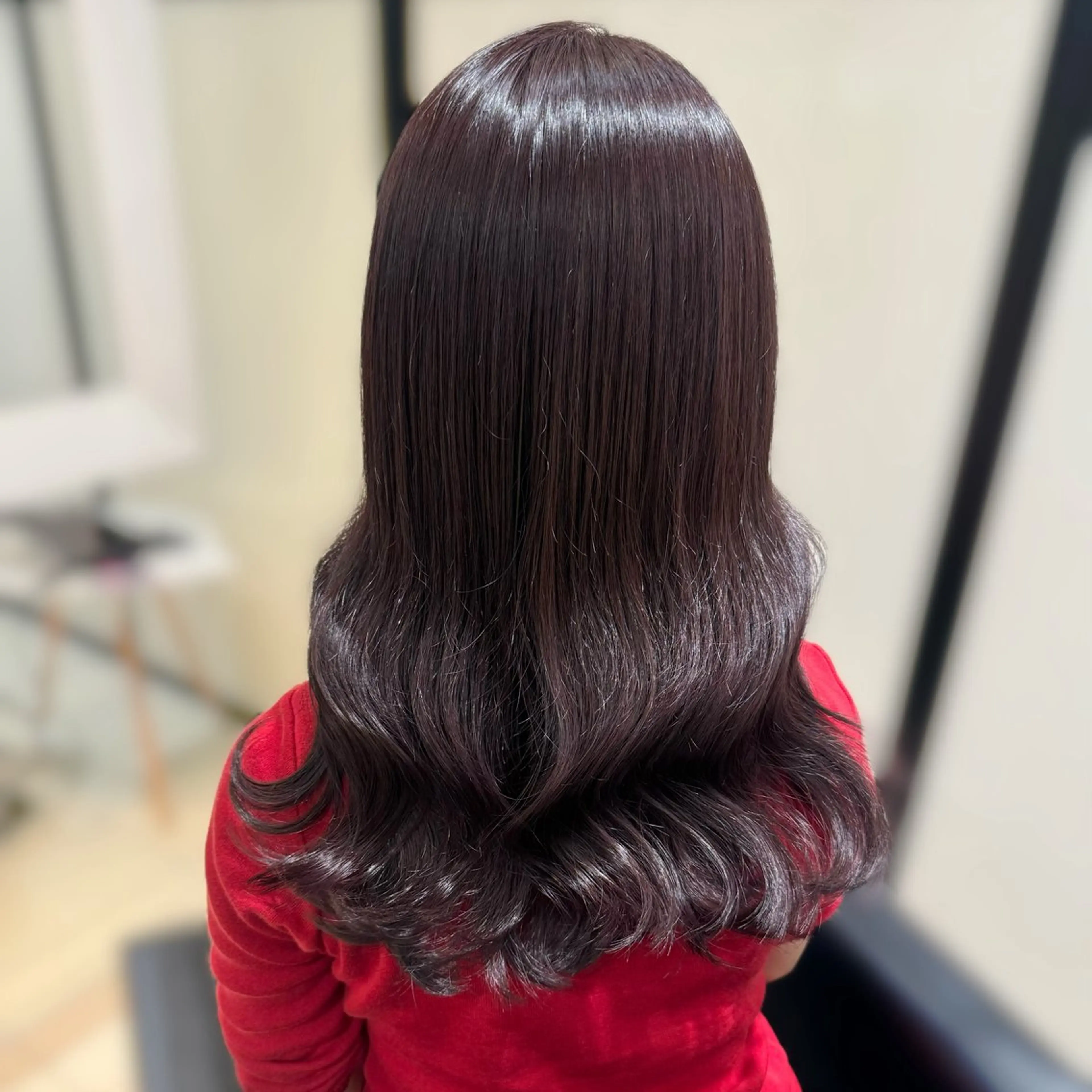 セミロング カラー カット ヘアカラー トリートメント kana ブリーチなしカラー✨のヘアスタイル