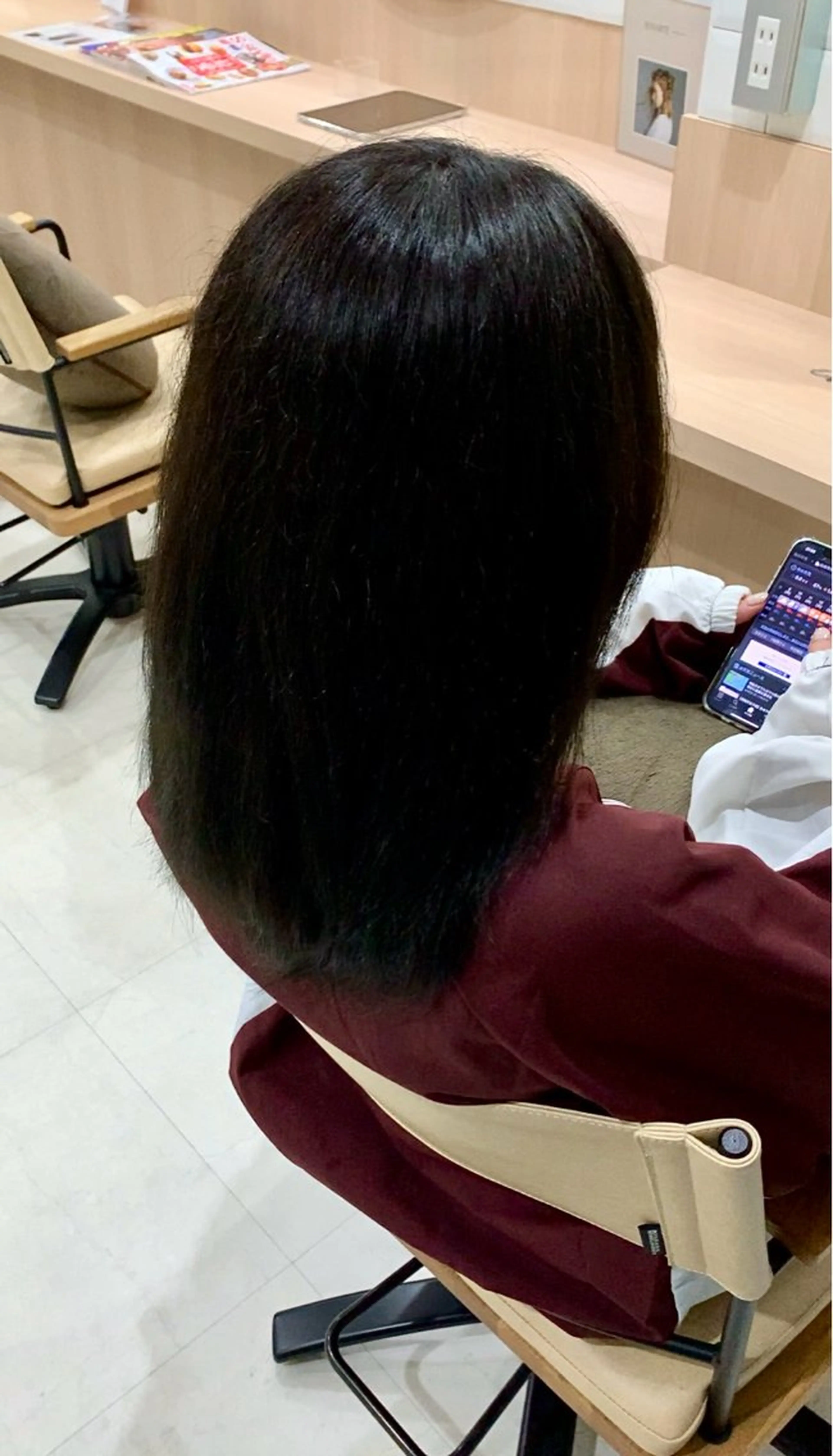 セミロング カラー ヘアカラー 田中 怜菜のヘアスタイル