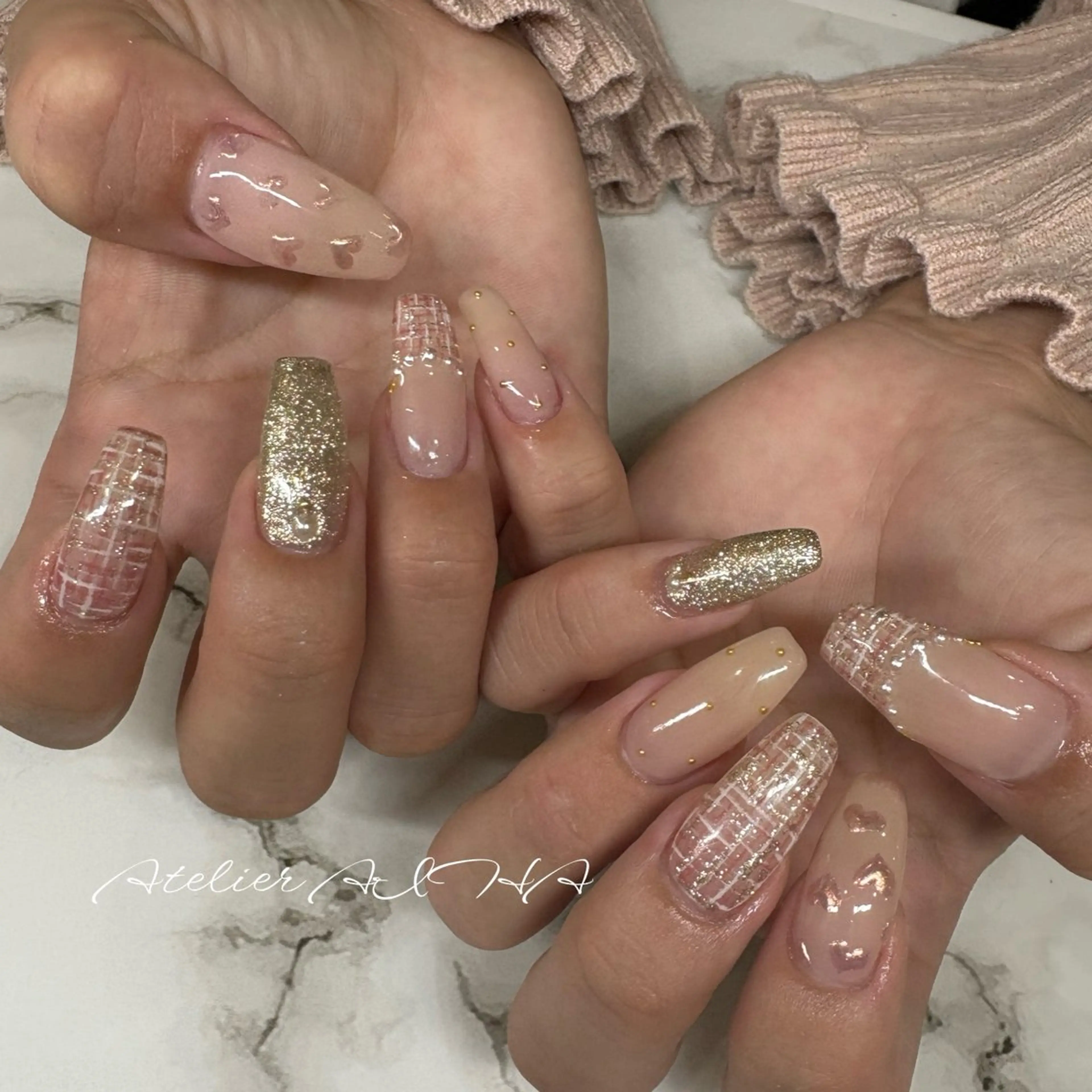 ネイル ハンドネイル アトリエAIHA所属・アトリエAIHA★ フィルイン推奨サロンのネイルデザイン