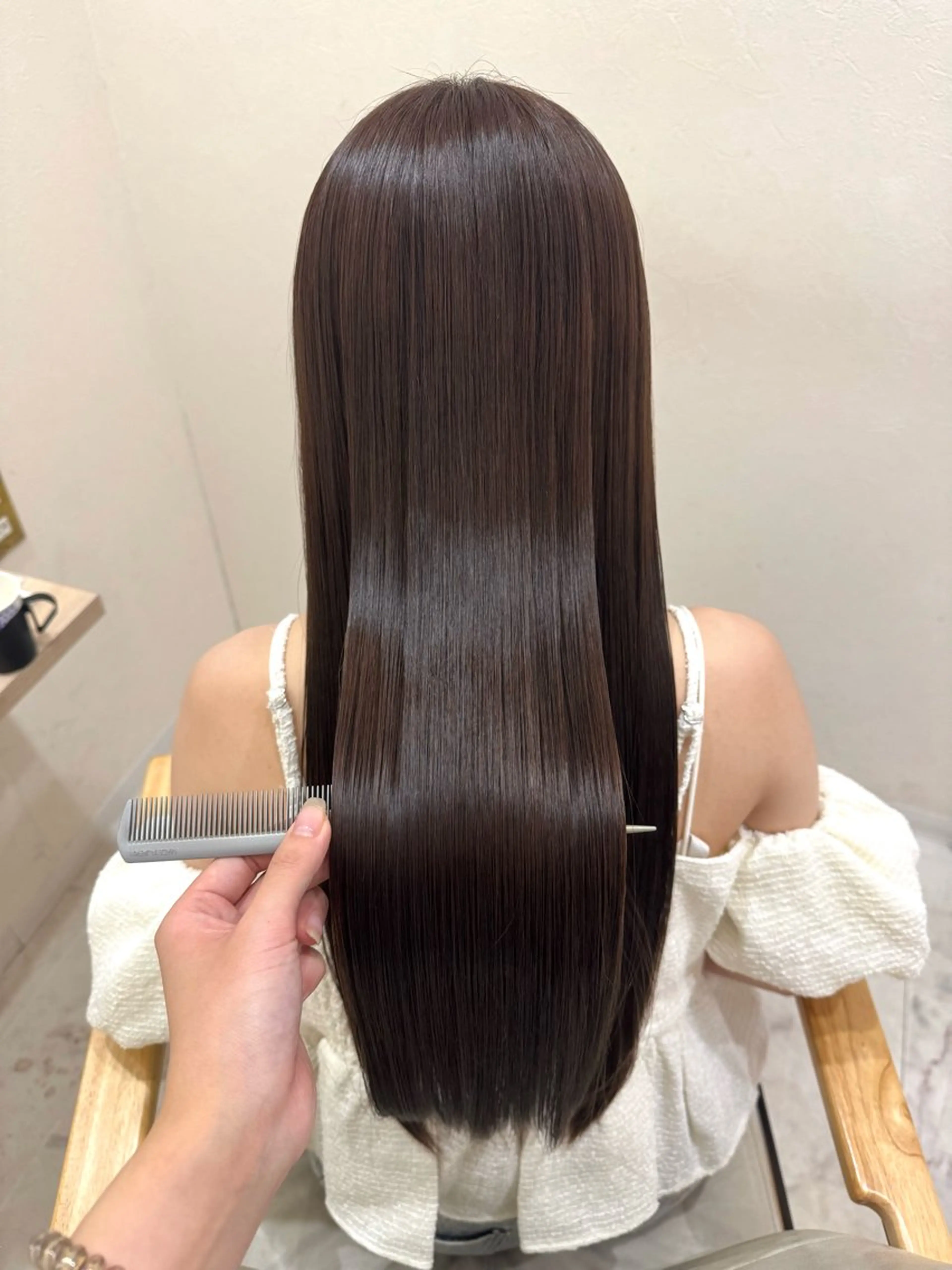 ロング 髪質改善 トリートメント カット ヘアカラー トリートメント 💎縮毛矯正/透明感 カラー💎椎葉みひろのヘアスタイル