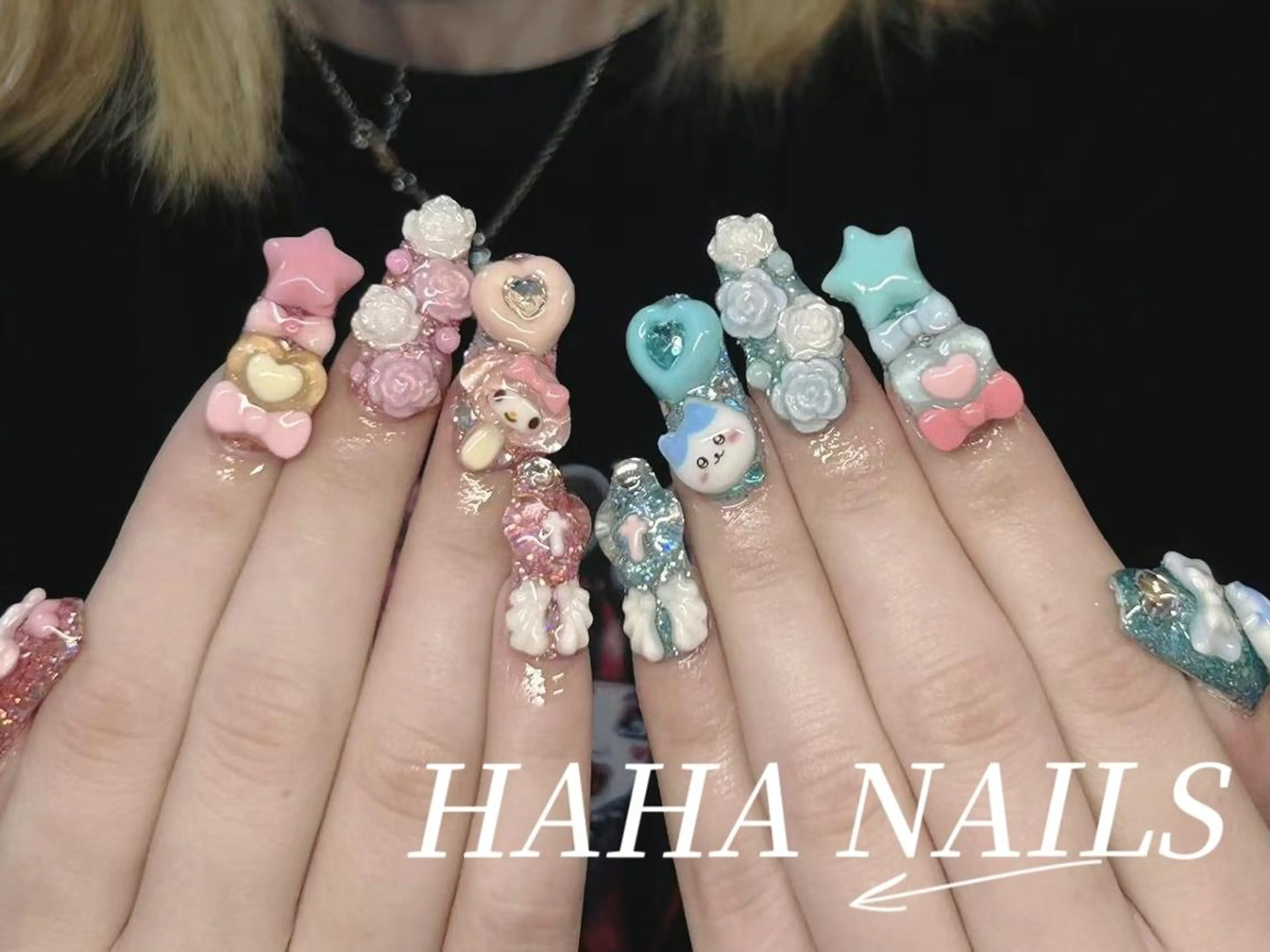 ネイル ハンドネイル HAHA ネイサロンのネイルデザイン