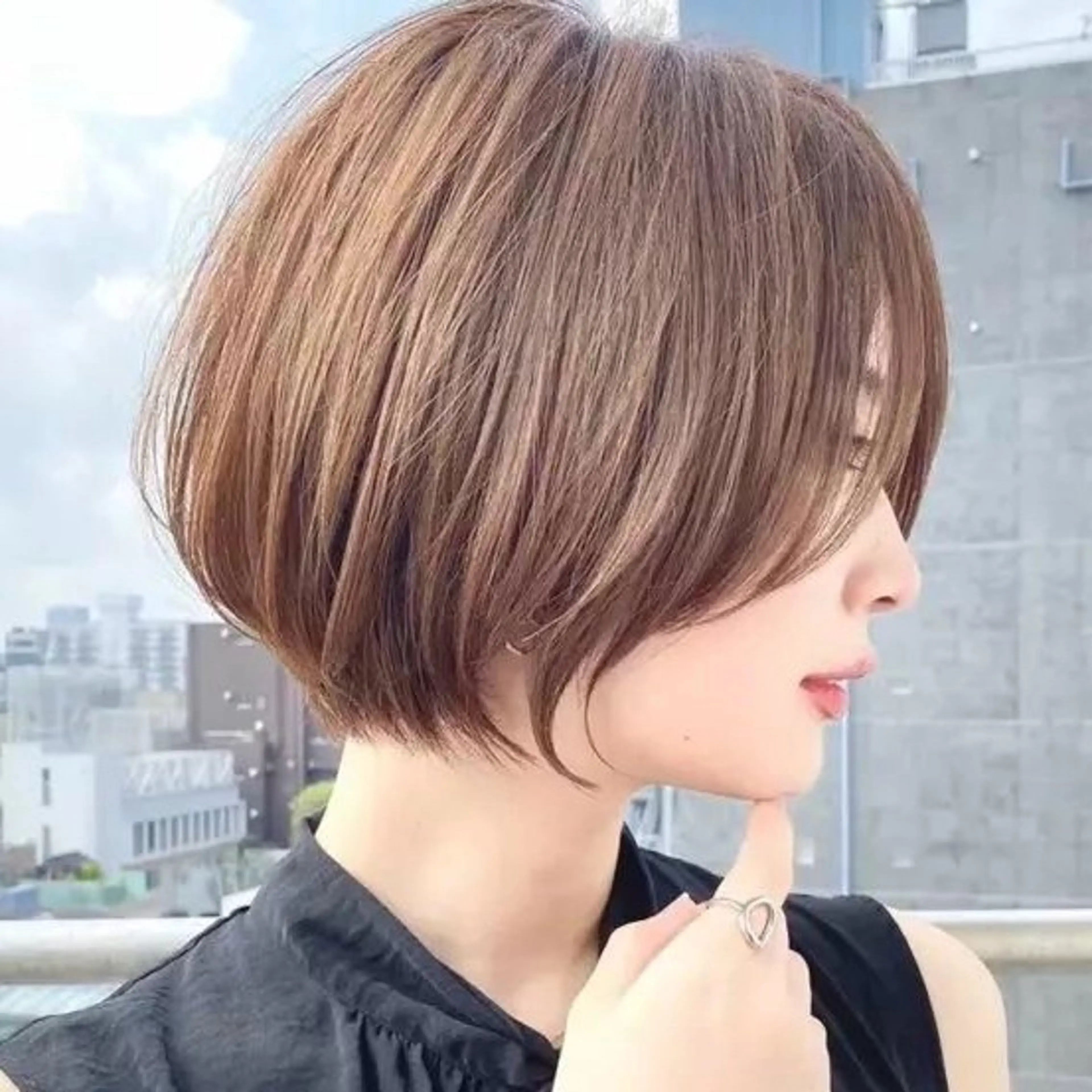 ショート ボブ トリートメント ひなた あゆみのヘアスタイル
