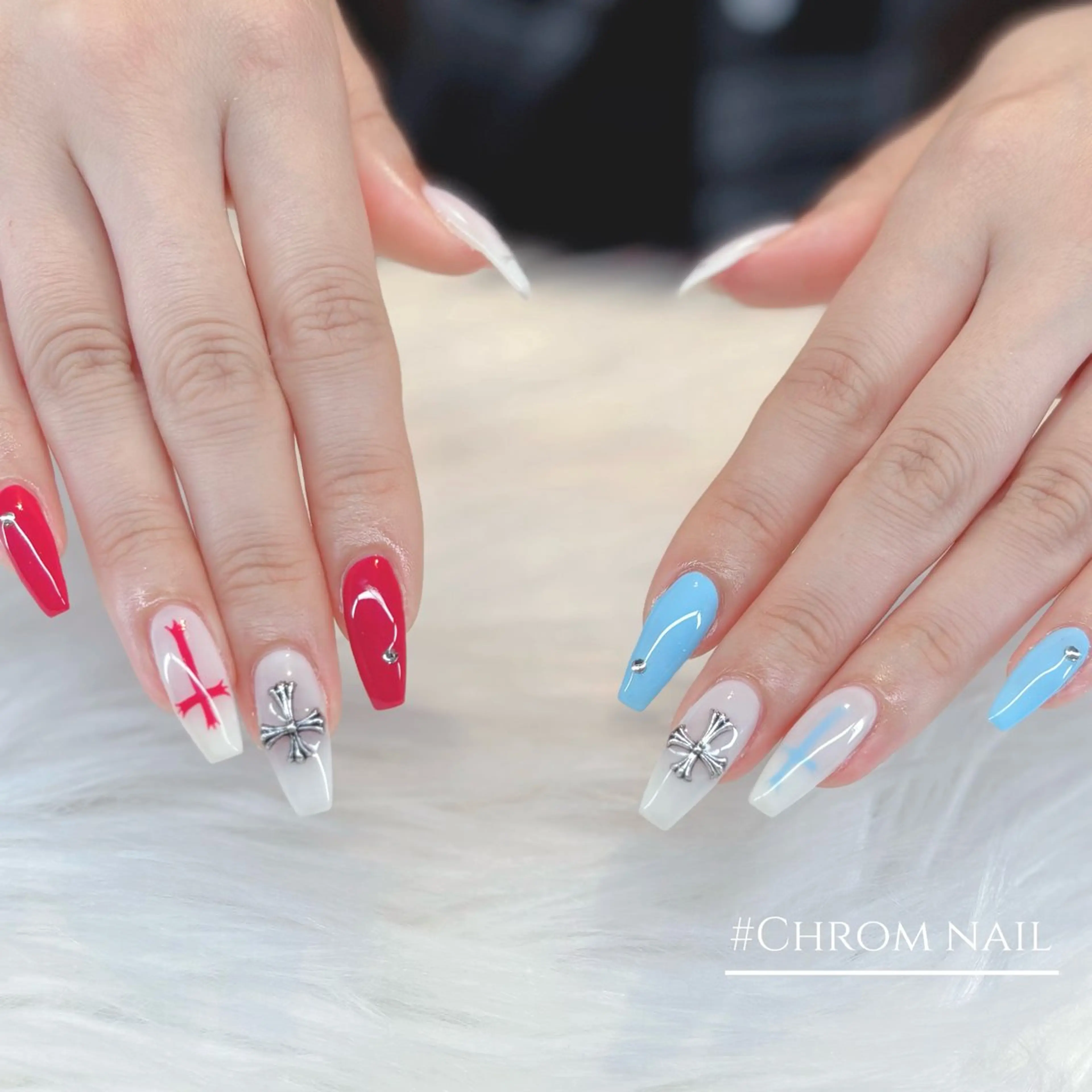 ネイル 韓国ネイル 夏ネイル ハンドネイル Keli Nail 難波のネイルデザイン