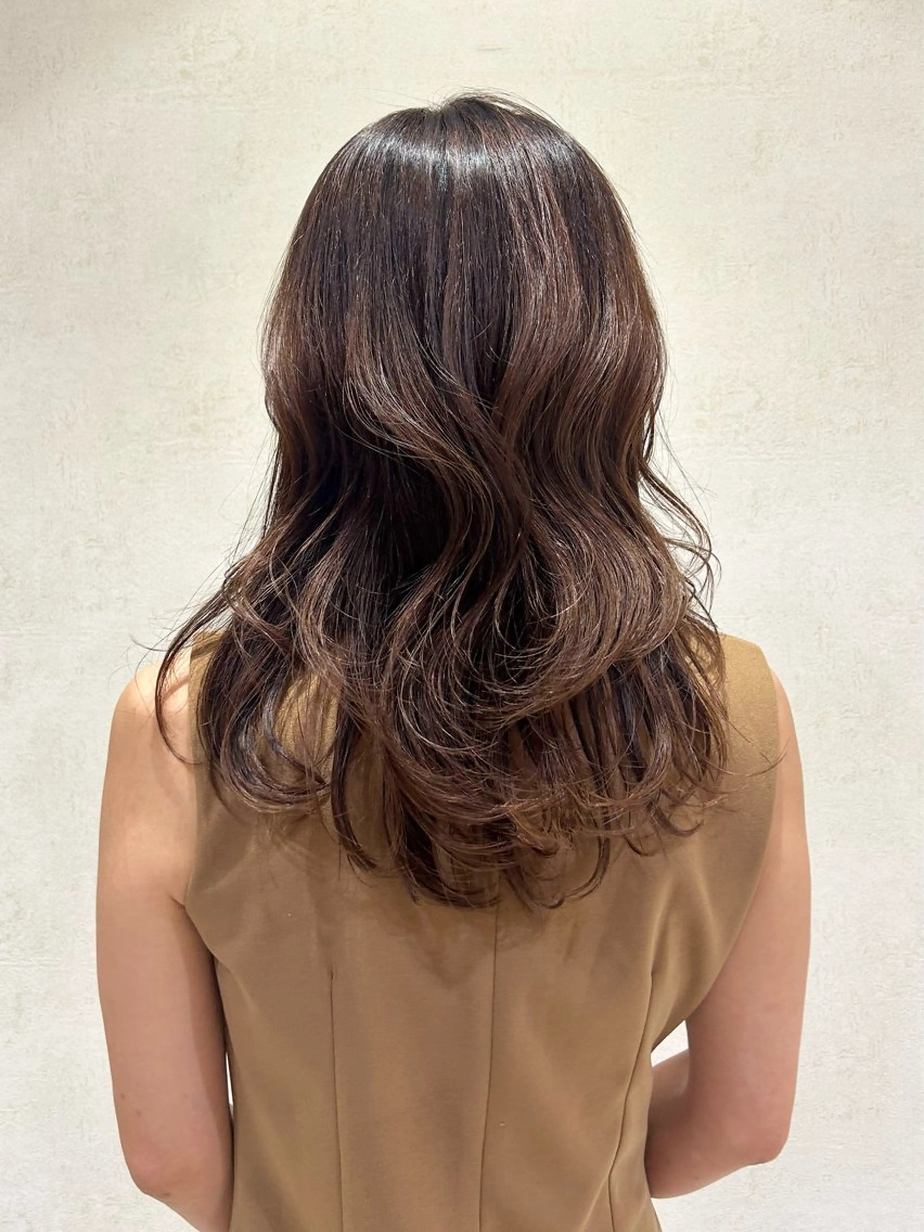 セミロング ヘアカラー 🎀 ブリーチ無W カラー/Yuzuのヘアスタイル