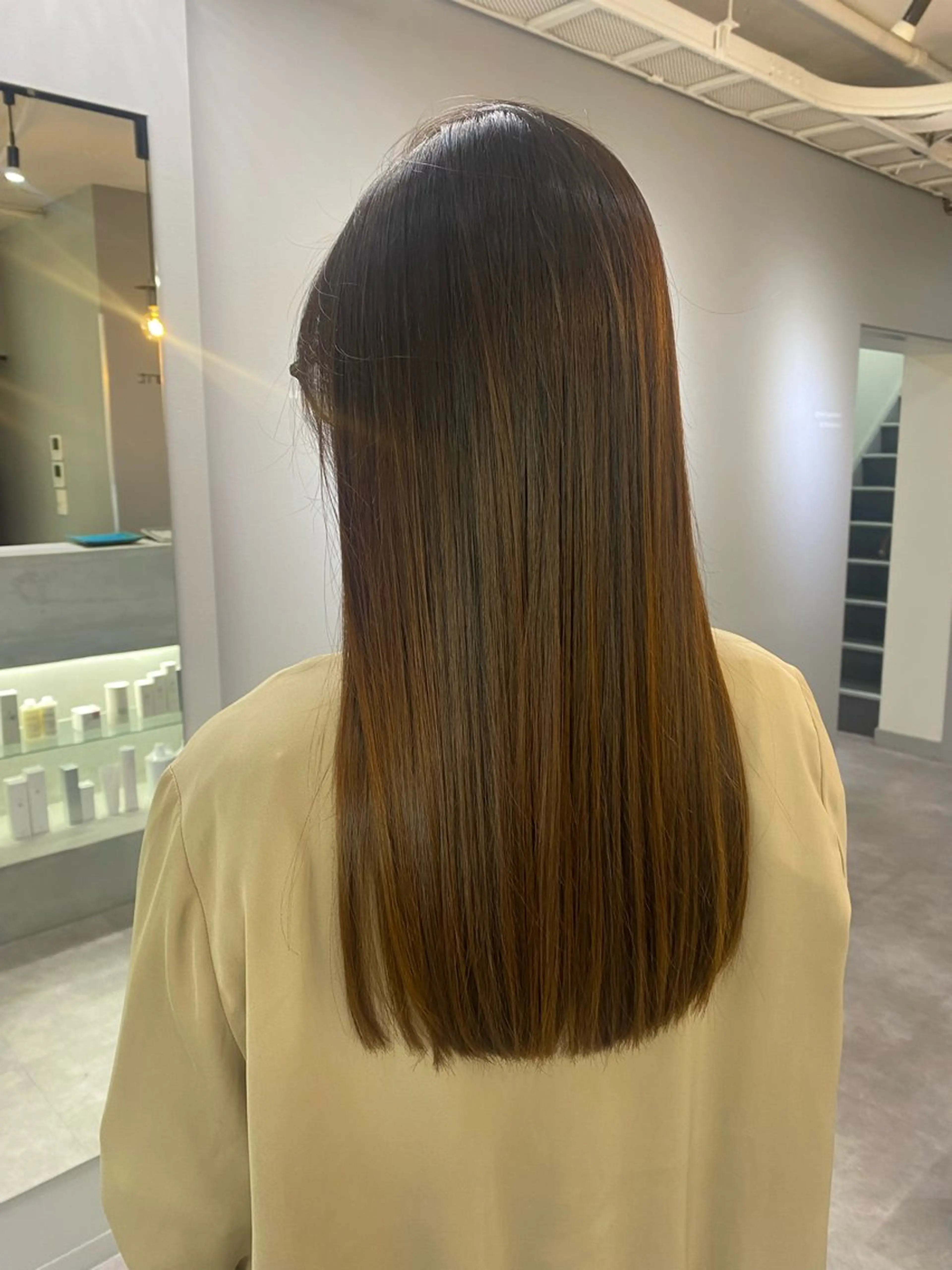 ロング カラー トリートメント きよはらちさき🍑 柔らかカラー🌱🫧のヘアスタイル