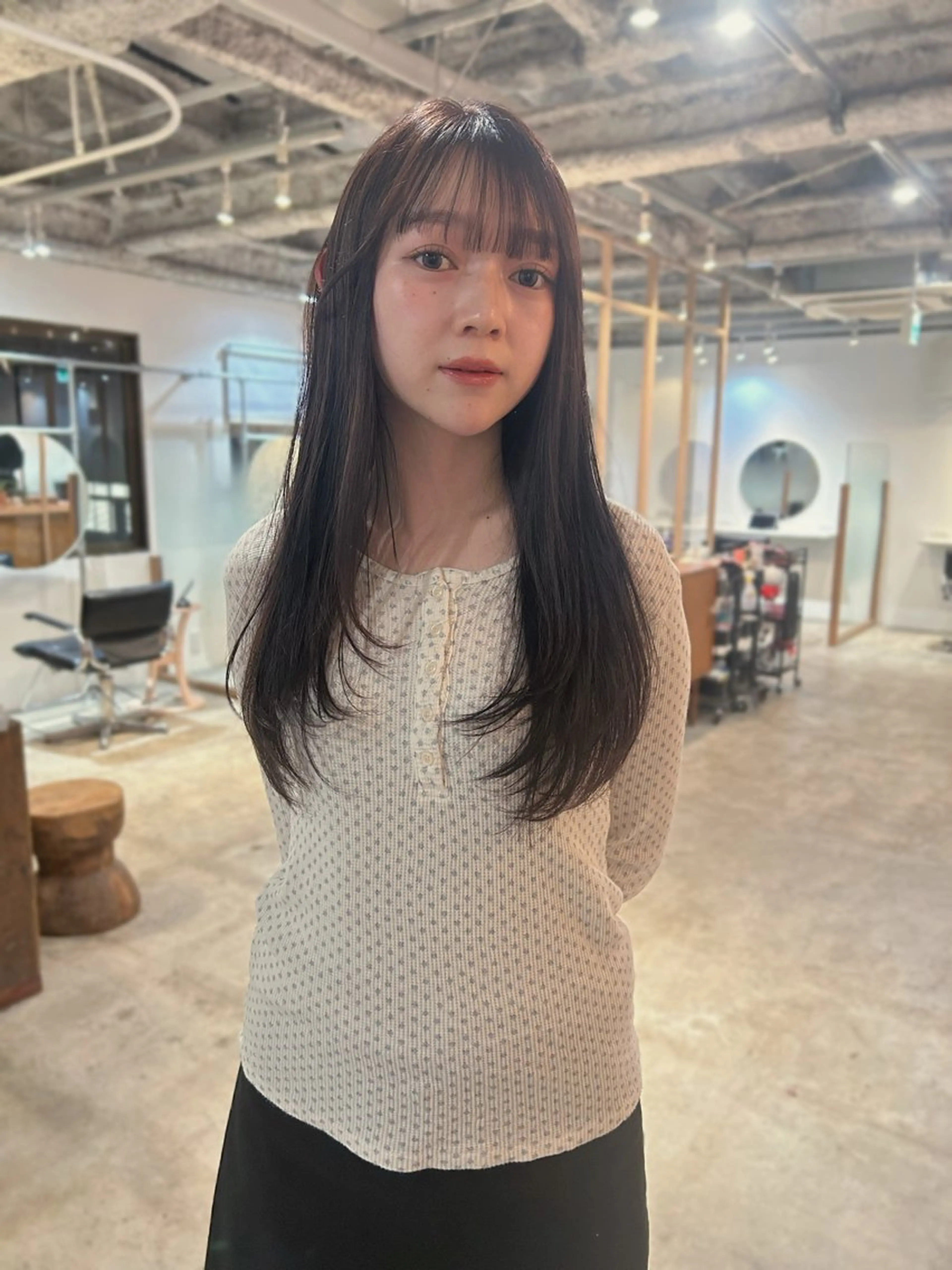 ロング ヘアアレンジ カット ヘアカラー 🎀suzuna 透明感colorのヘアスタイル