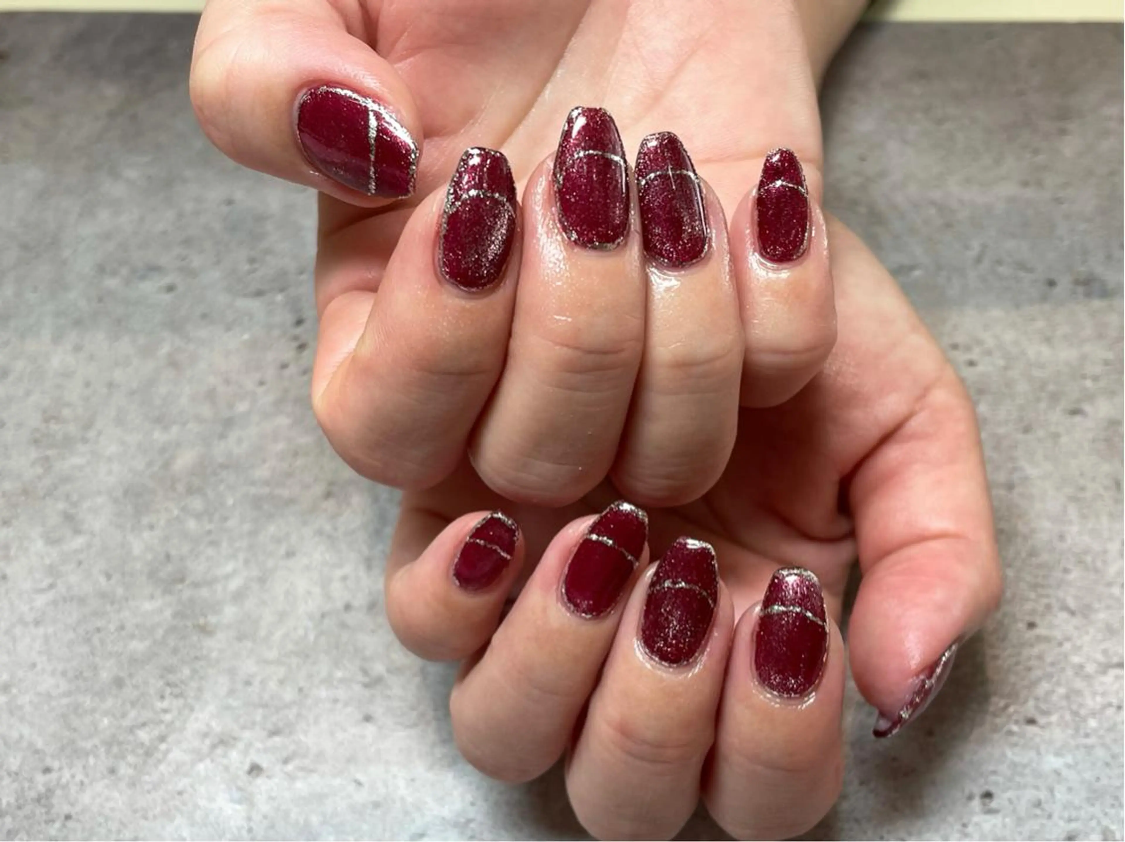 ネイル フレンチネイル マグネットネイル SINCERELY シンシアリー🌈のマツエク・マツパデザイン