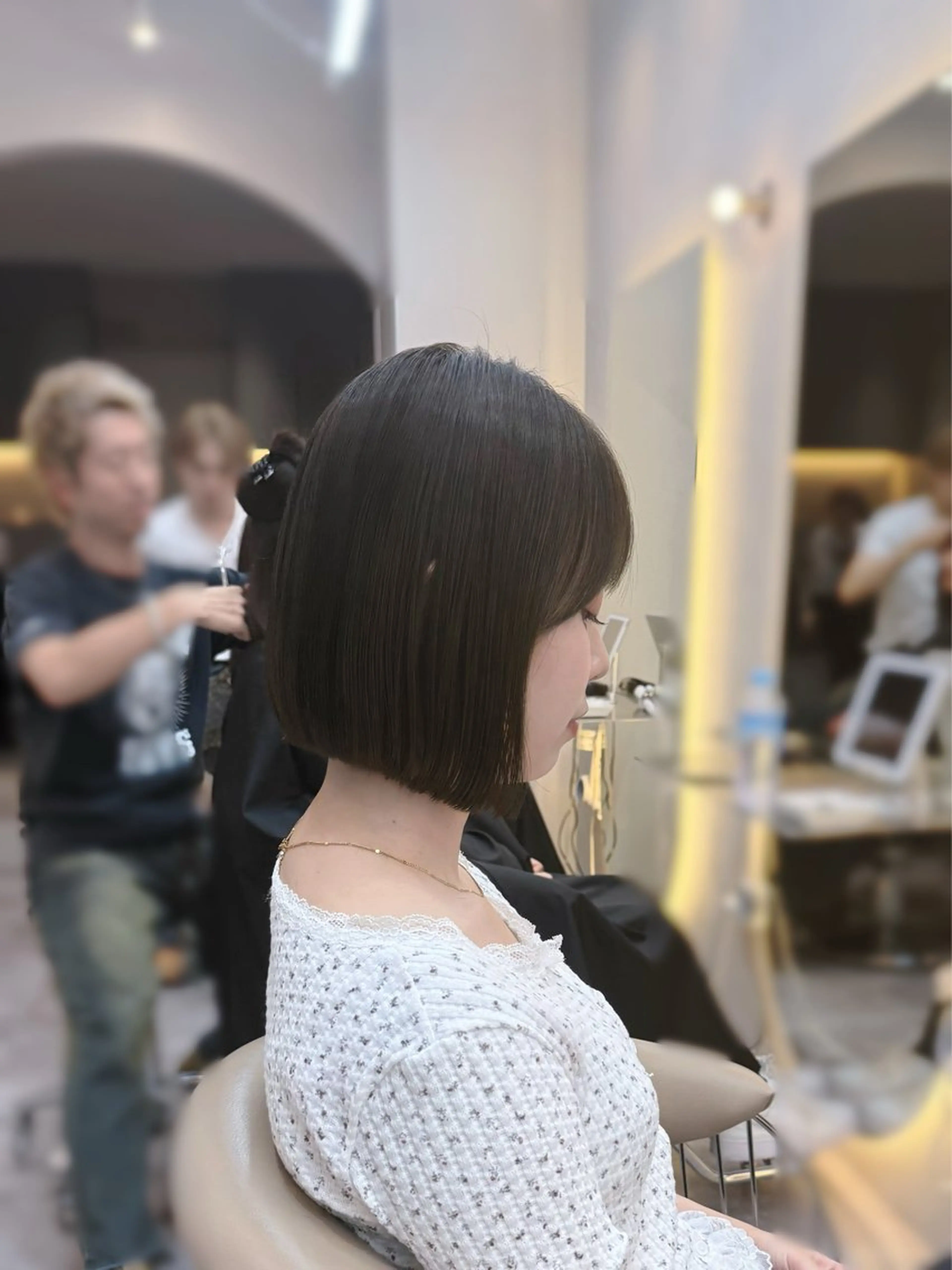 ショート カット ヘアカラー トリートメント Hello by Sea所属・レイヤー/艶髪/ボブ /くびれ/伊藤　勇司のヘアスタイル