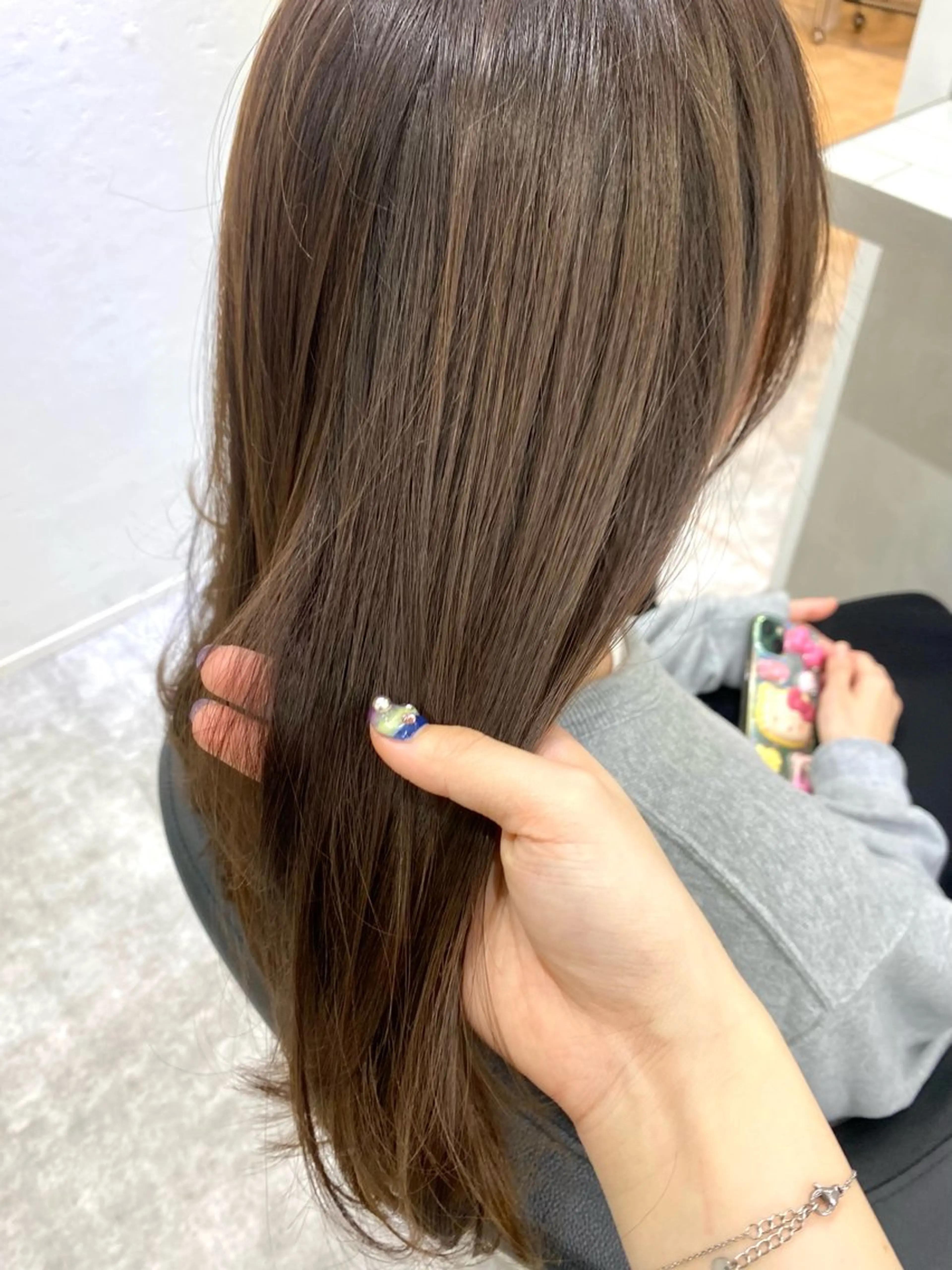 セミロング カラー ヘアカラー トリートメント 銀座 キュアリスト/ nanaco🦔のヘアスタイル
