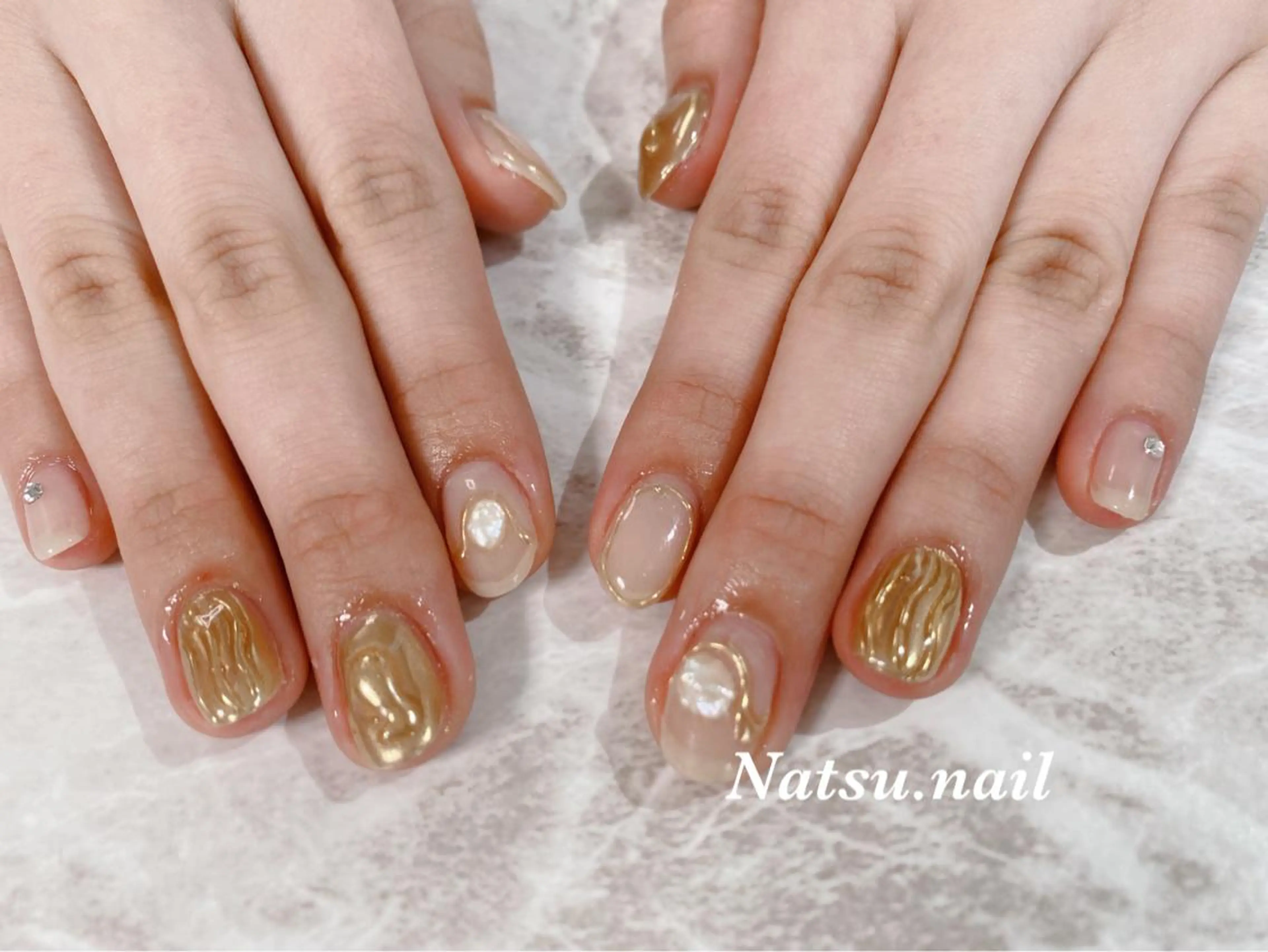 ネイル ミラーネイル Natsu nailのネイルデザイン