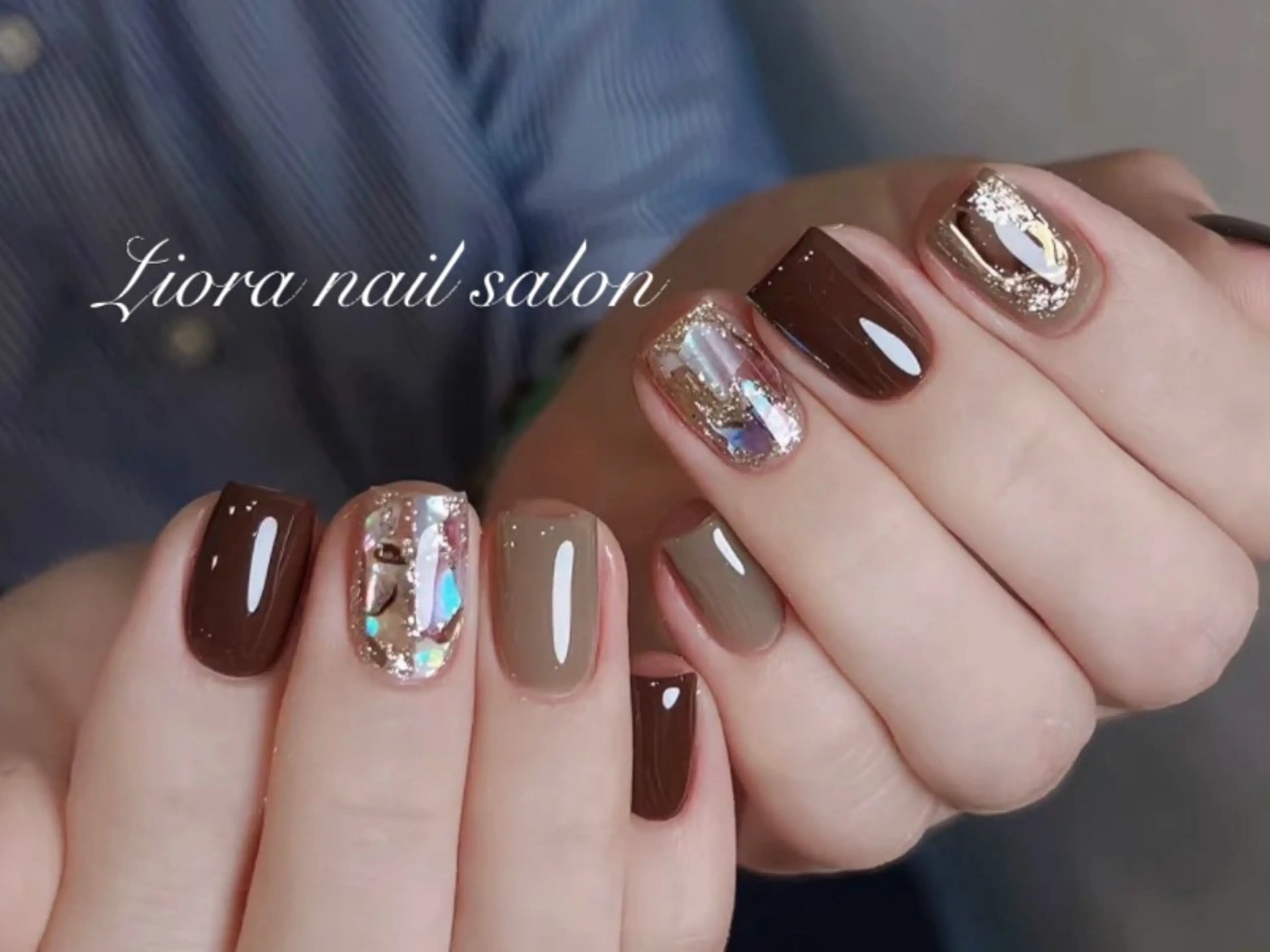 ネイル フレンチネイル ジェルネイル ガーリー グラデーション キラキラネイル ハンドネイル Liora ネイルサロン所属・Liora nail salonのネイルデザイン