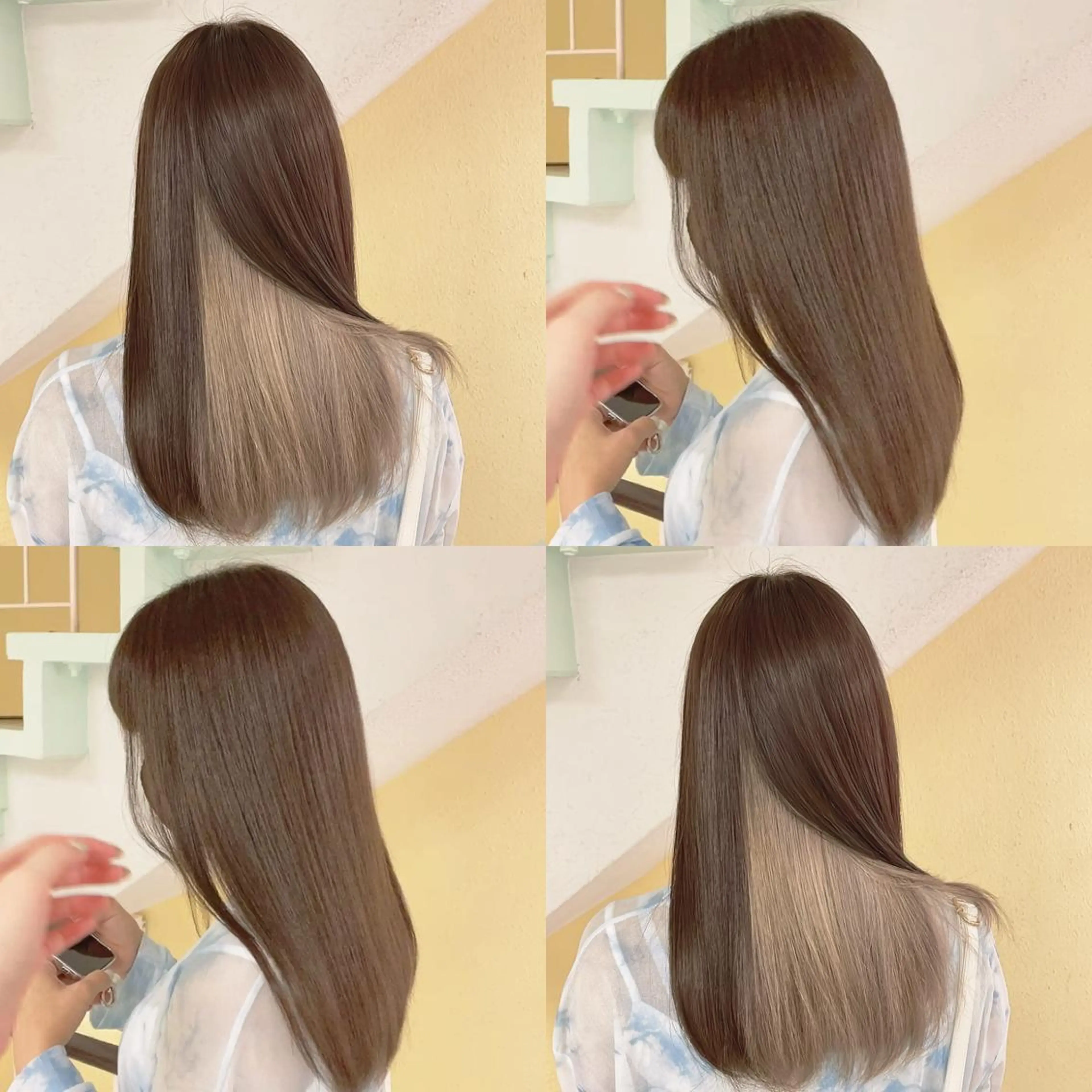 カラー ヘアカラー トリートメント 渋谷:インナーカラー ／🍒エリカ🍒のヘアスタイル